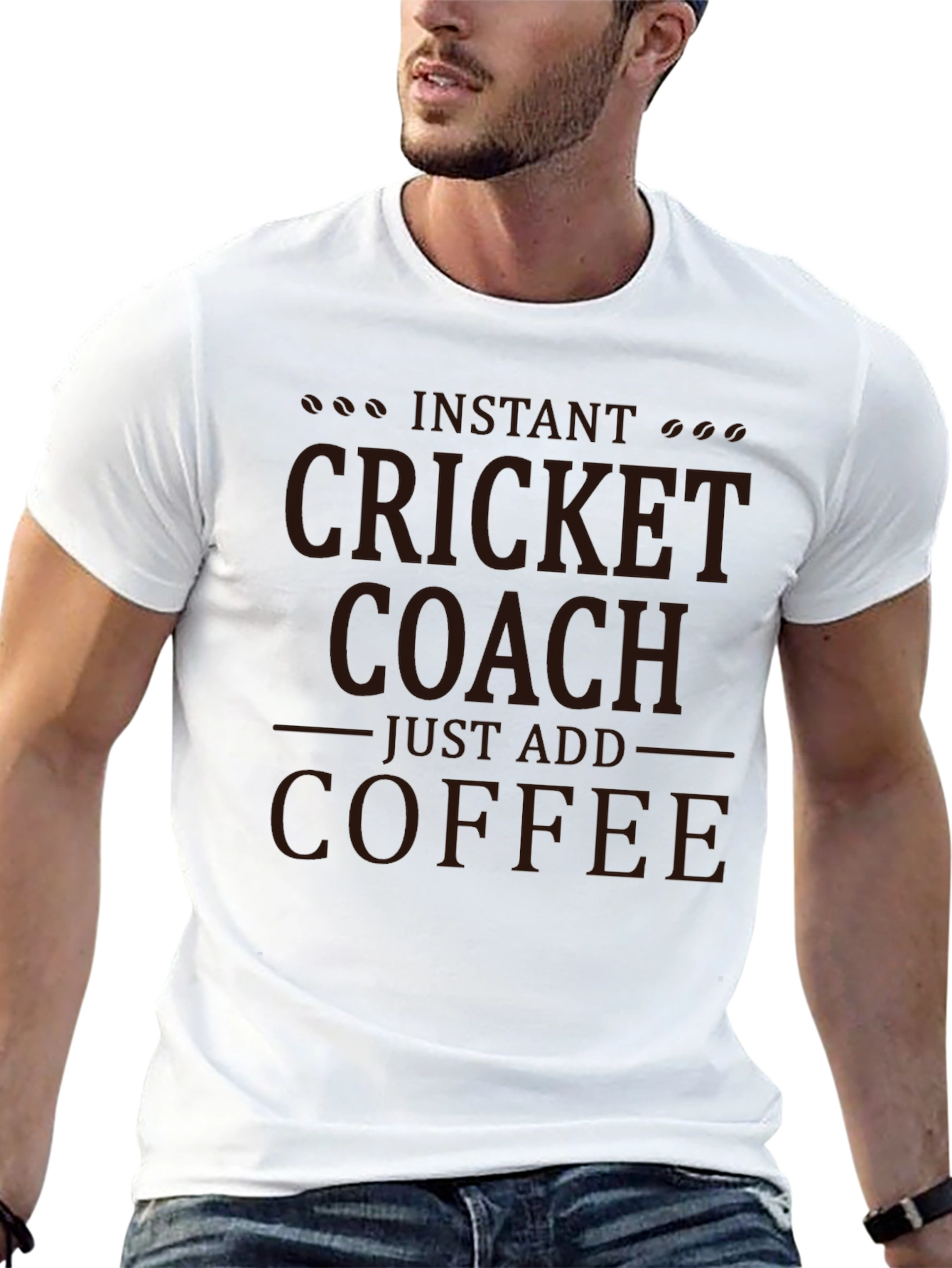 Instant Cricket Coach T-Shirt: Just Add Coffee!