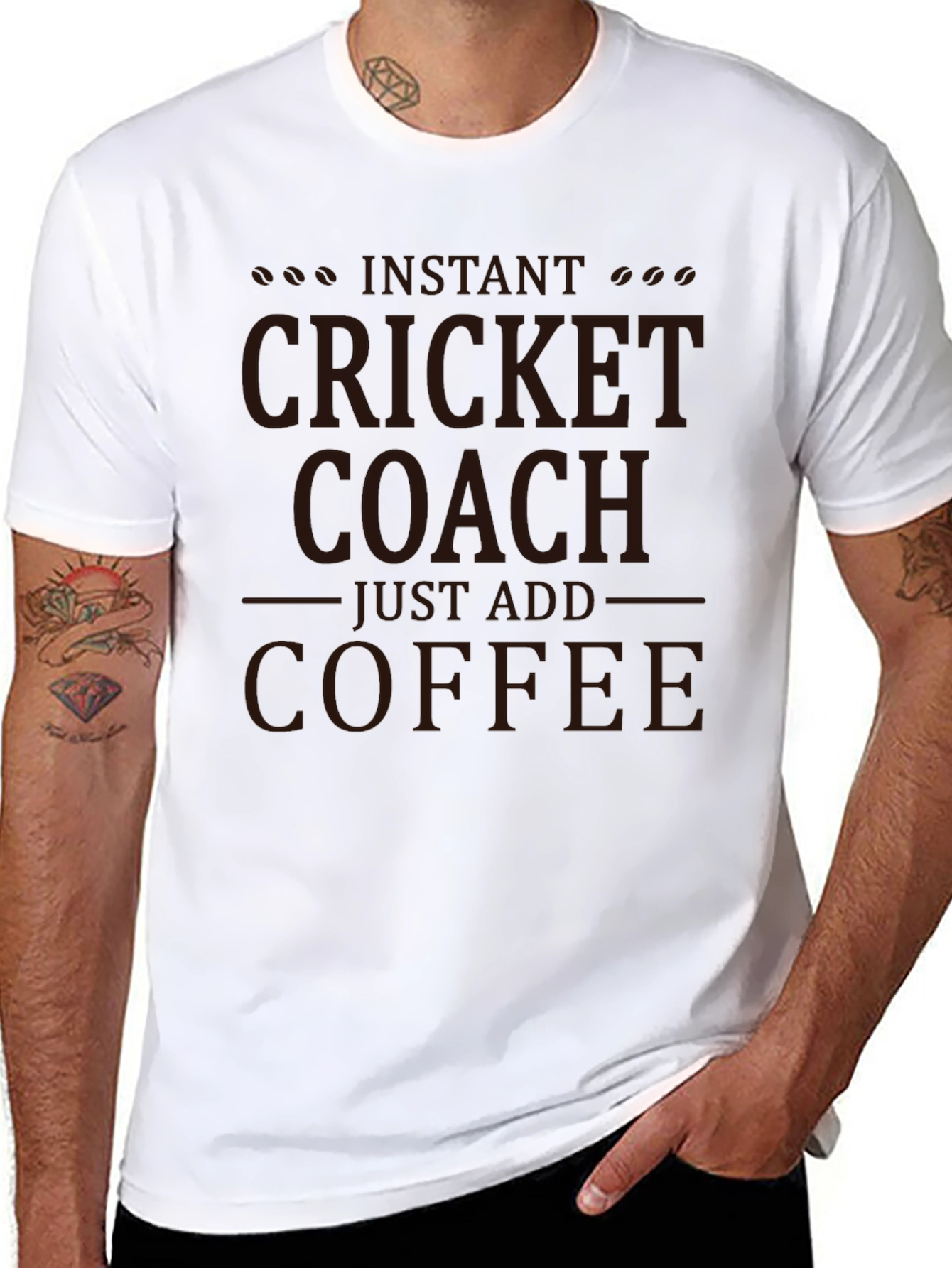 Instant Cricket Coach T-Shirt: Just Add Coffee!