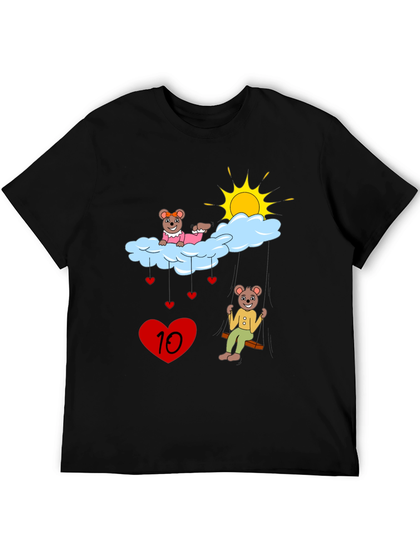 Cute Cartoon Bear Cloud T-Shirt