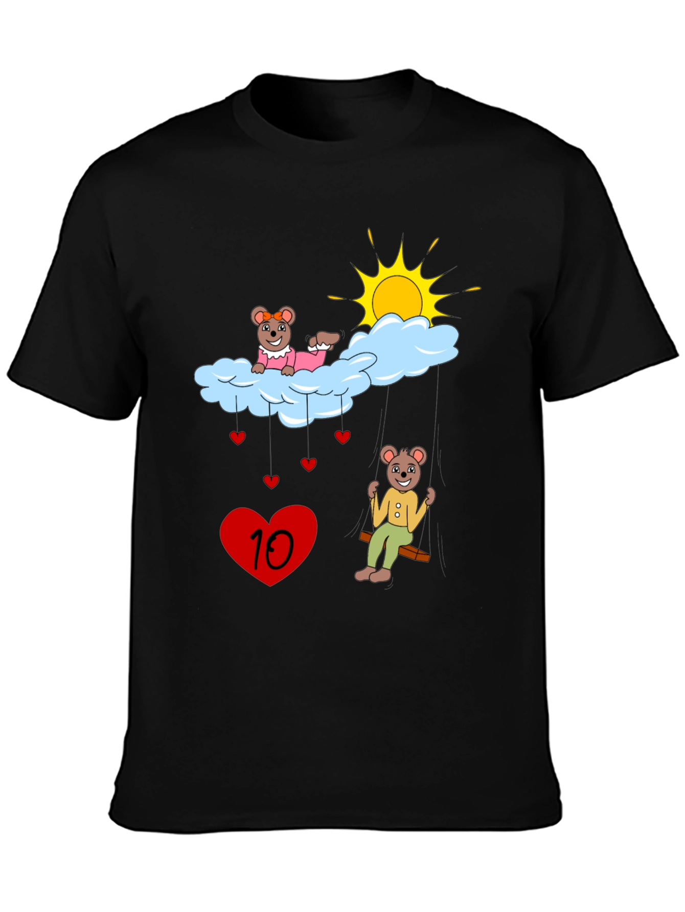 Cute Cartoon Bear Cloud T-Shirt