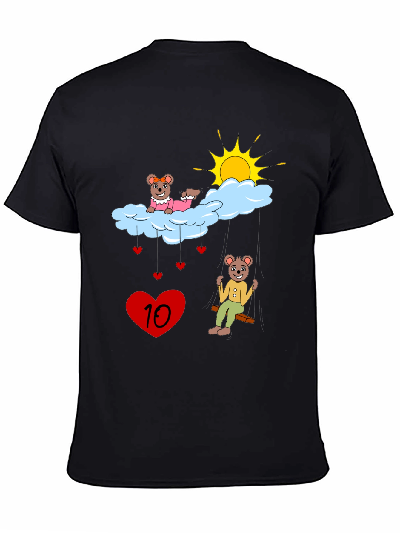 Cute Cartoon Bear Cloud T-Shirt
