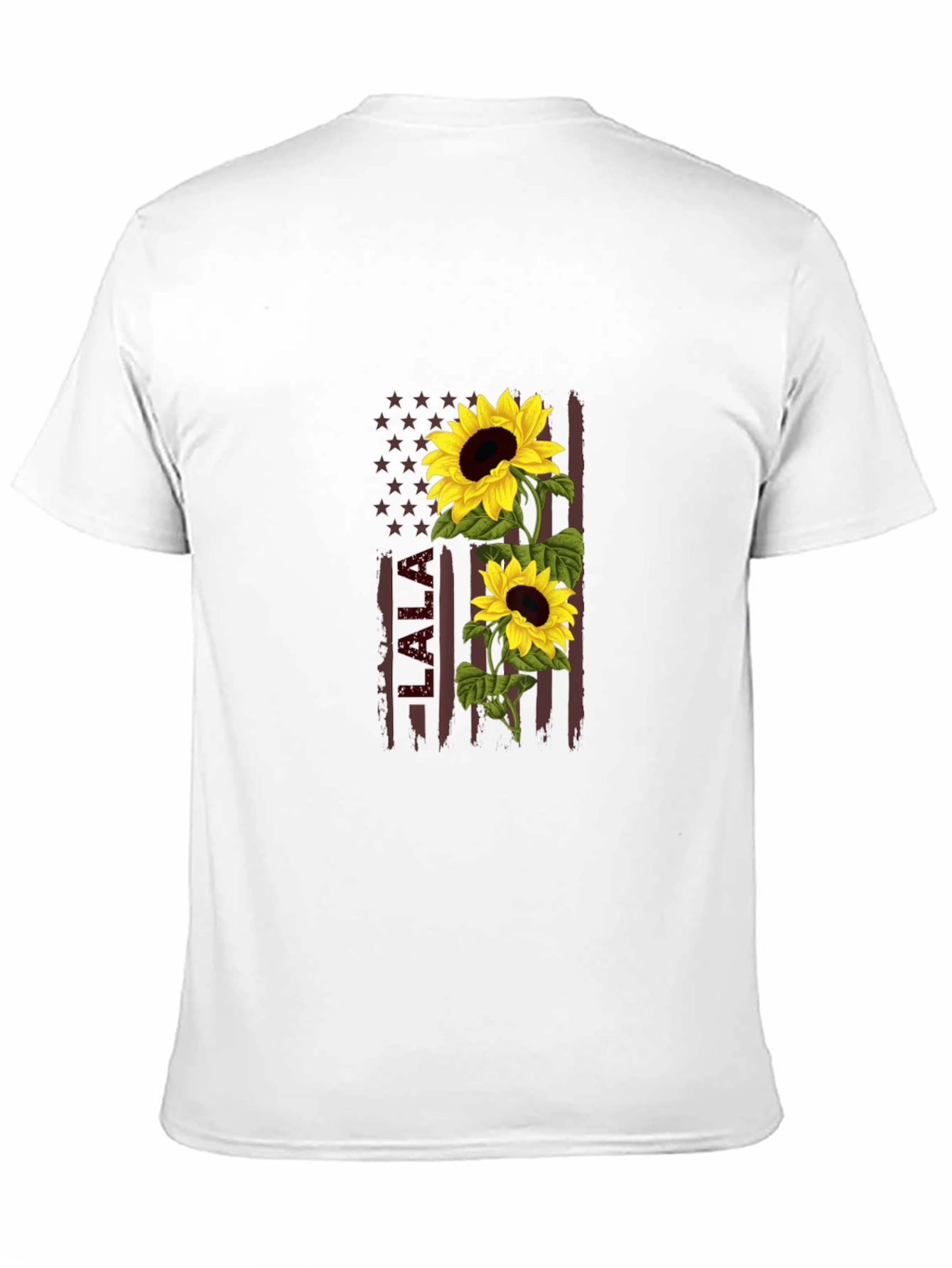 Sunflower American Flag Graphic Tee