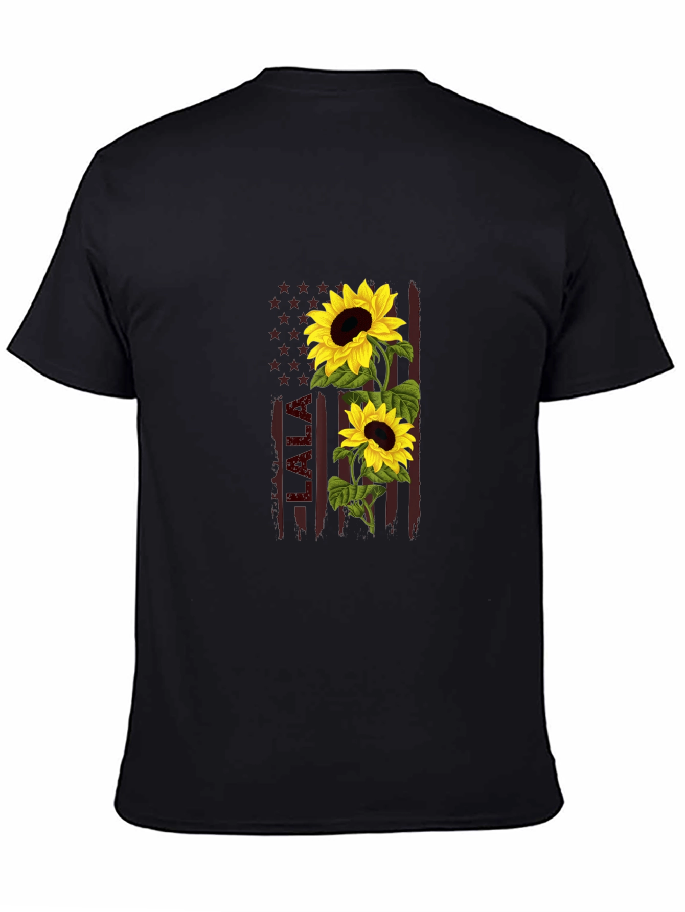 Sunflower American Flag Graphic Tee
