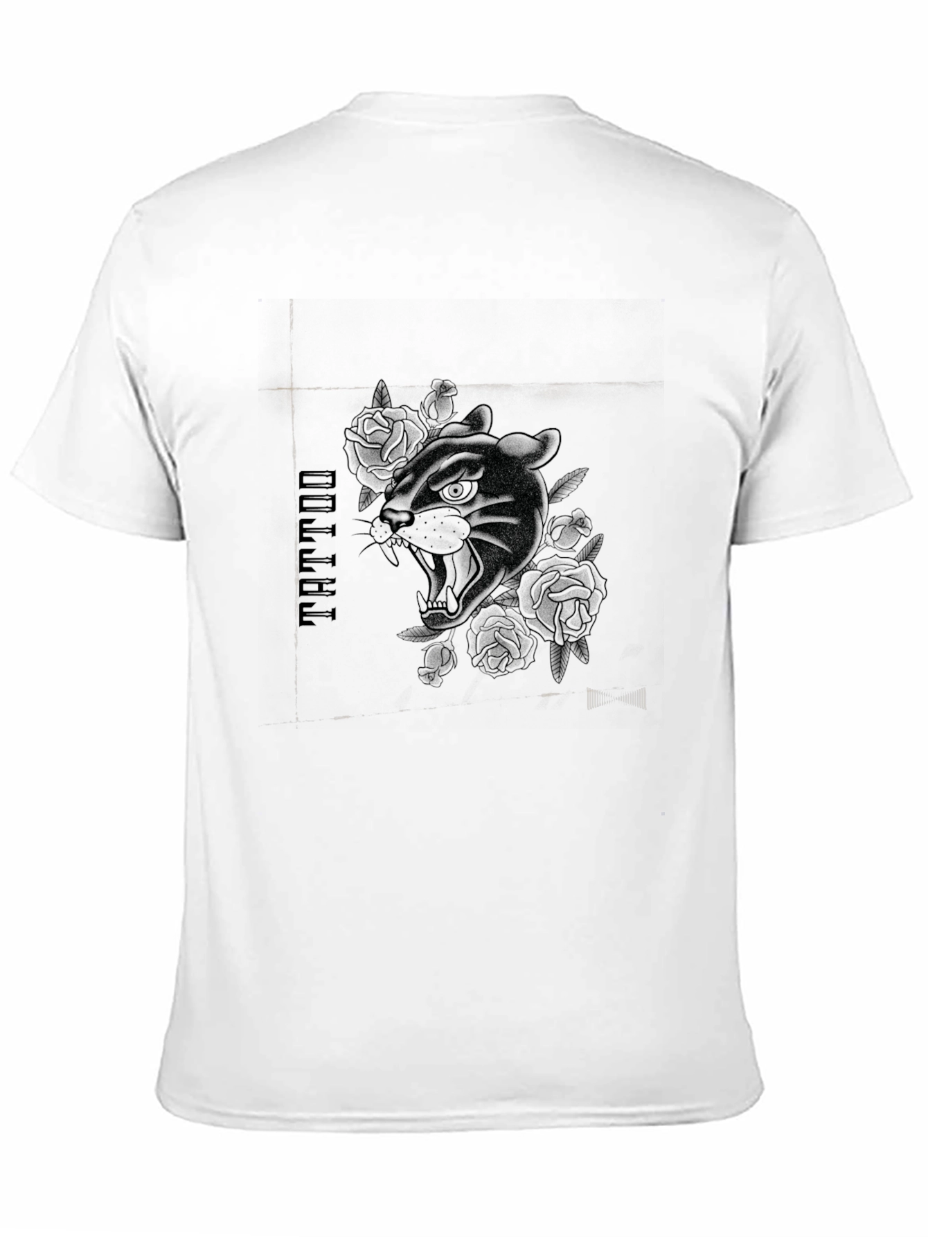Black Tattoo Panther Graphic Tee