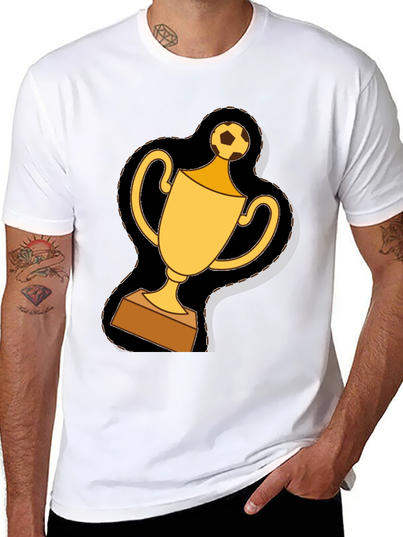 Soccer Trophy Graphic Tee - Champion Style!