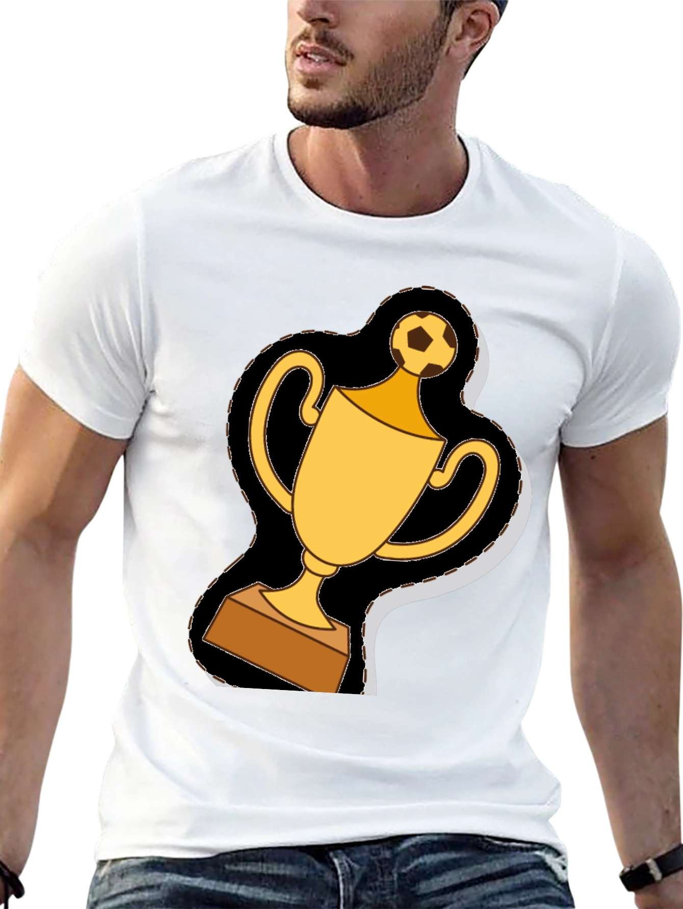 Soccer Trophy Graphic Tee - Champion Style!