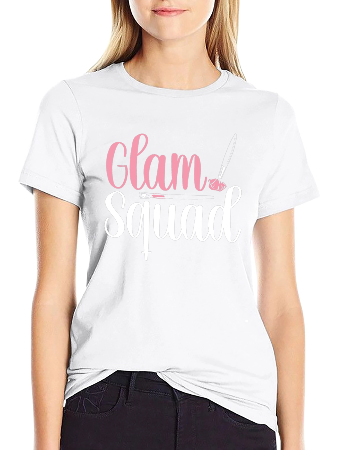 Glam Squad Graphic T-Shirt - Makeup Artist Tee