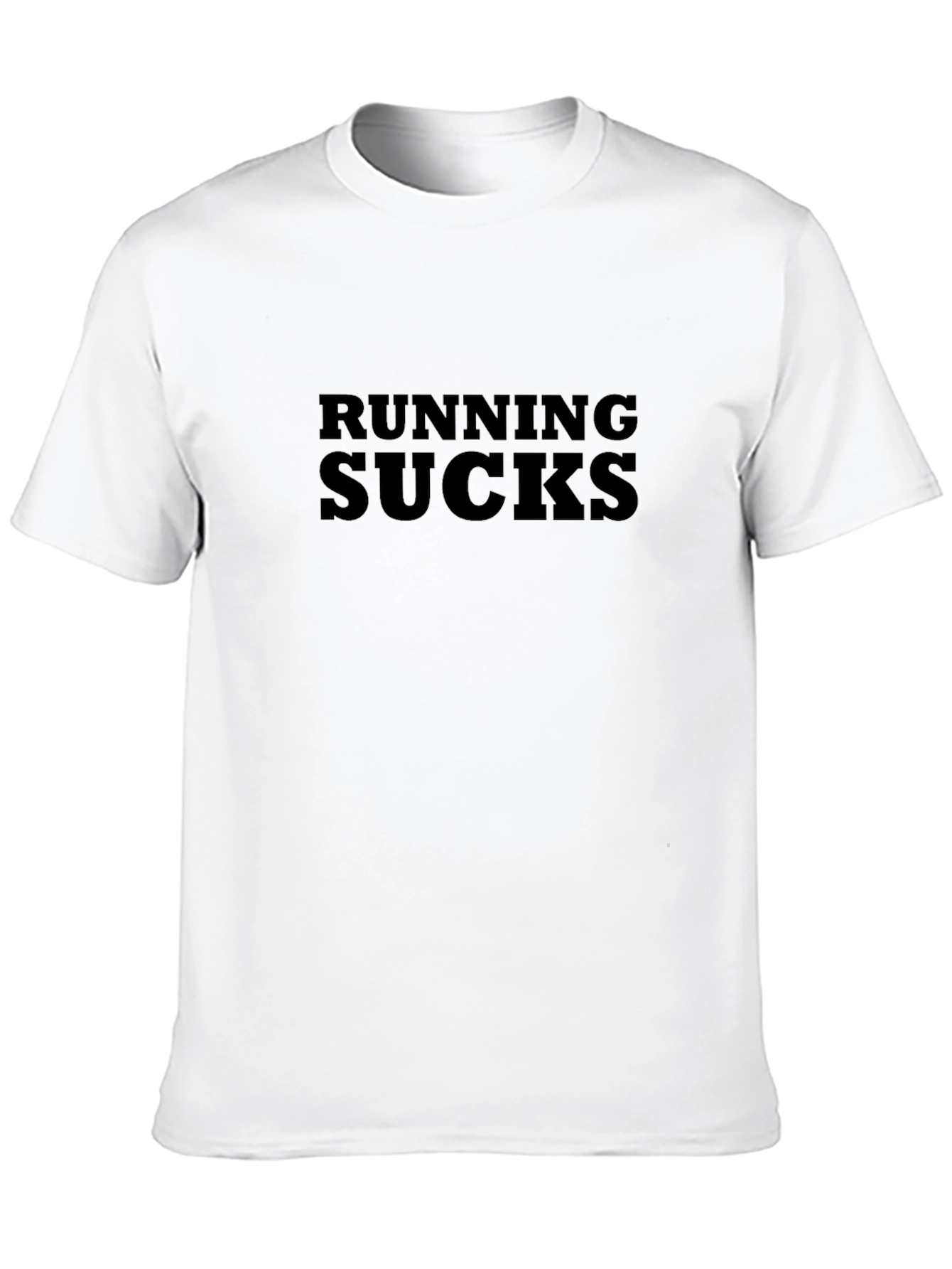 Running Sucks Black T-Shirt - Funny Workout Tee