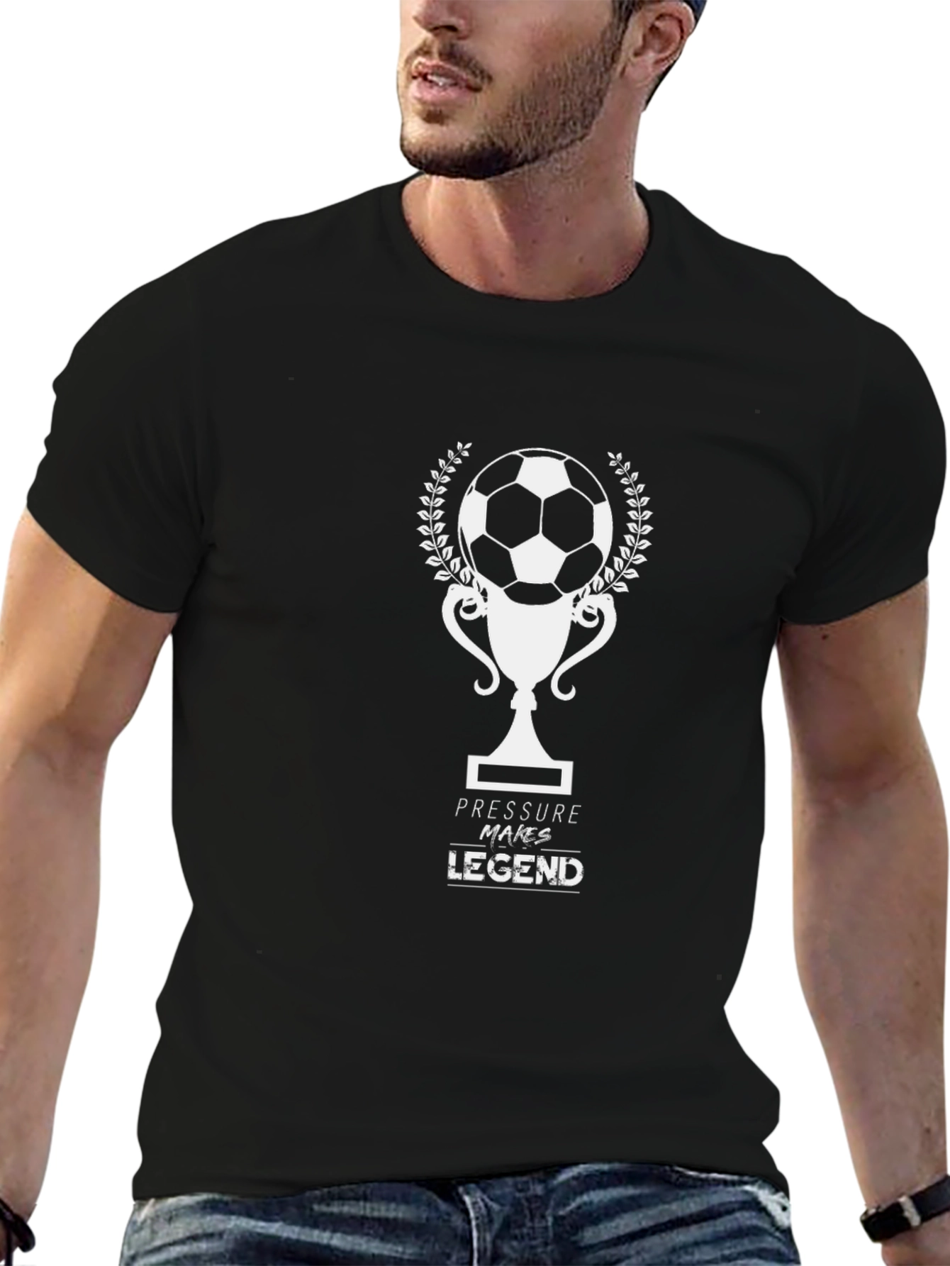 Pressure Makes Legend Graphic Tee - Soccer T-Shirt