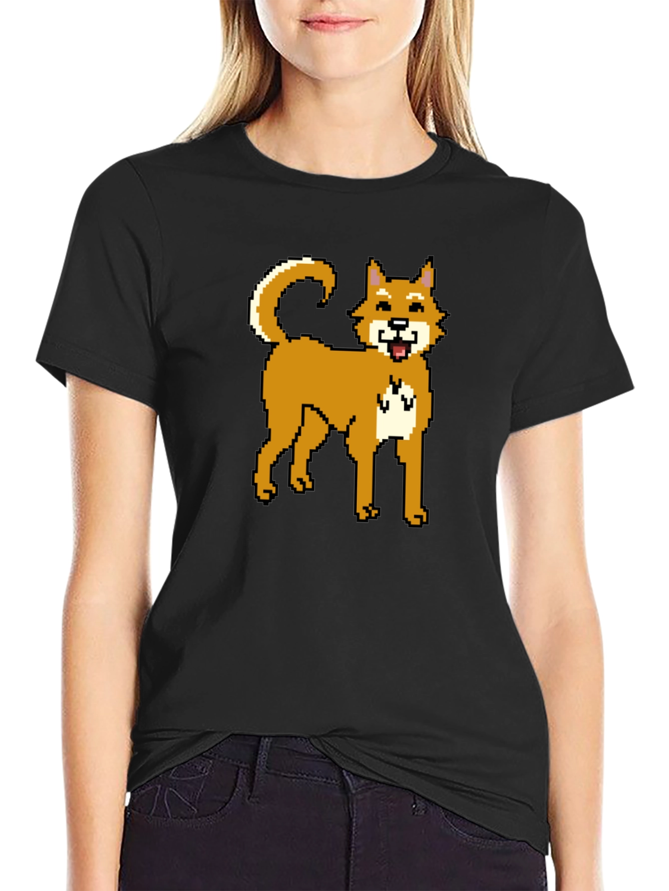 Pixel Doge T-Shirt - Classic Meme Style!