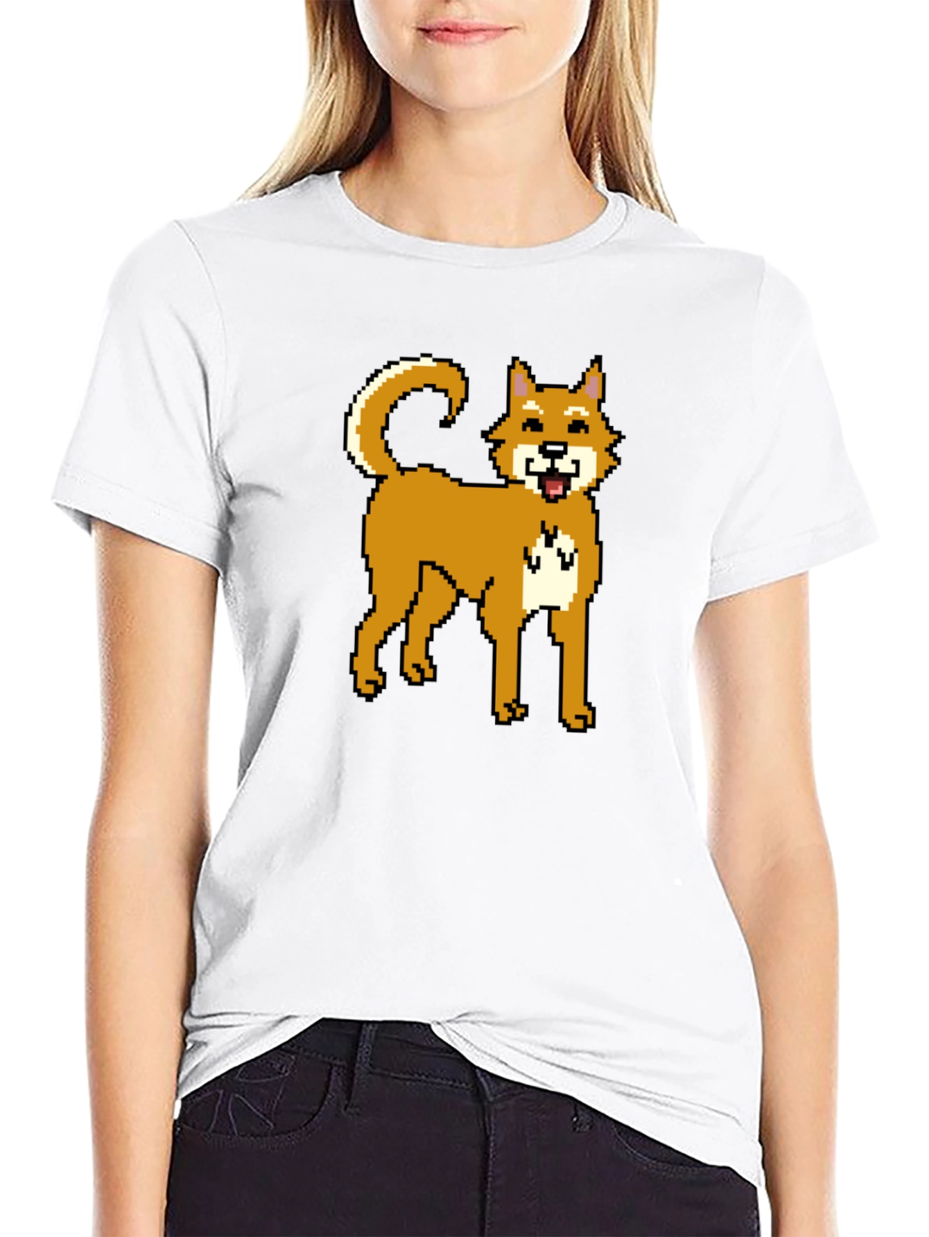 Pixel Doge T-Shirt - Classic Meme Style!