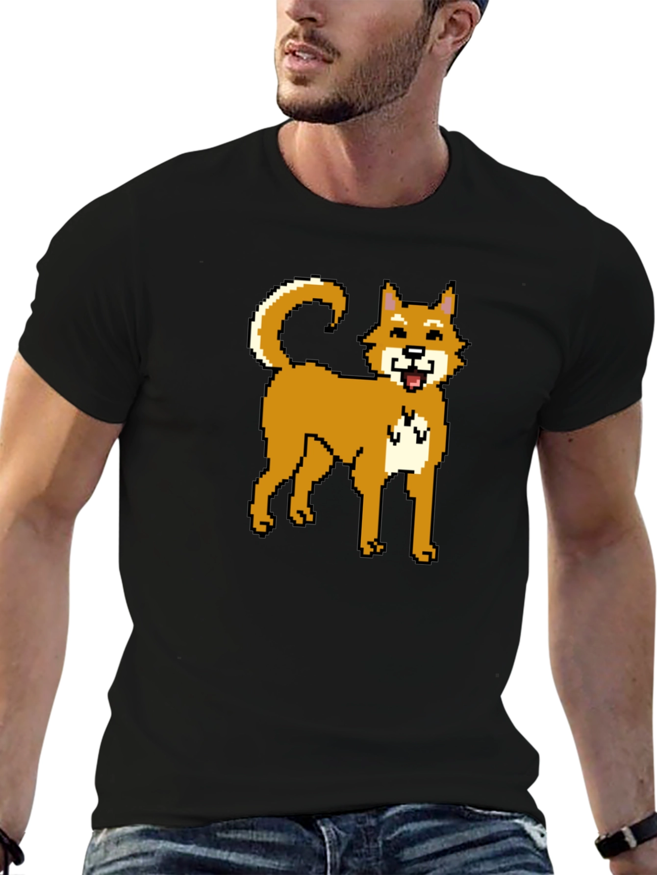 Pixel Doge T-Shirt - Classic Meme Style!