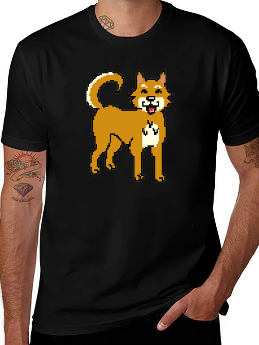 Pixel Doge T-Shirt - Classic Meme Style!