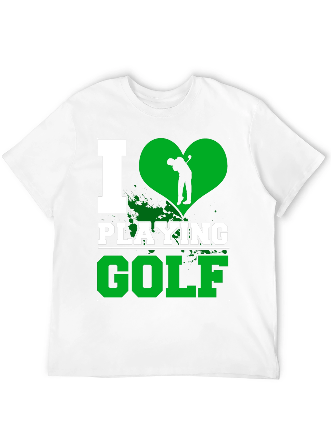 I Love Playing Golf Graphic T-Shirt