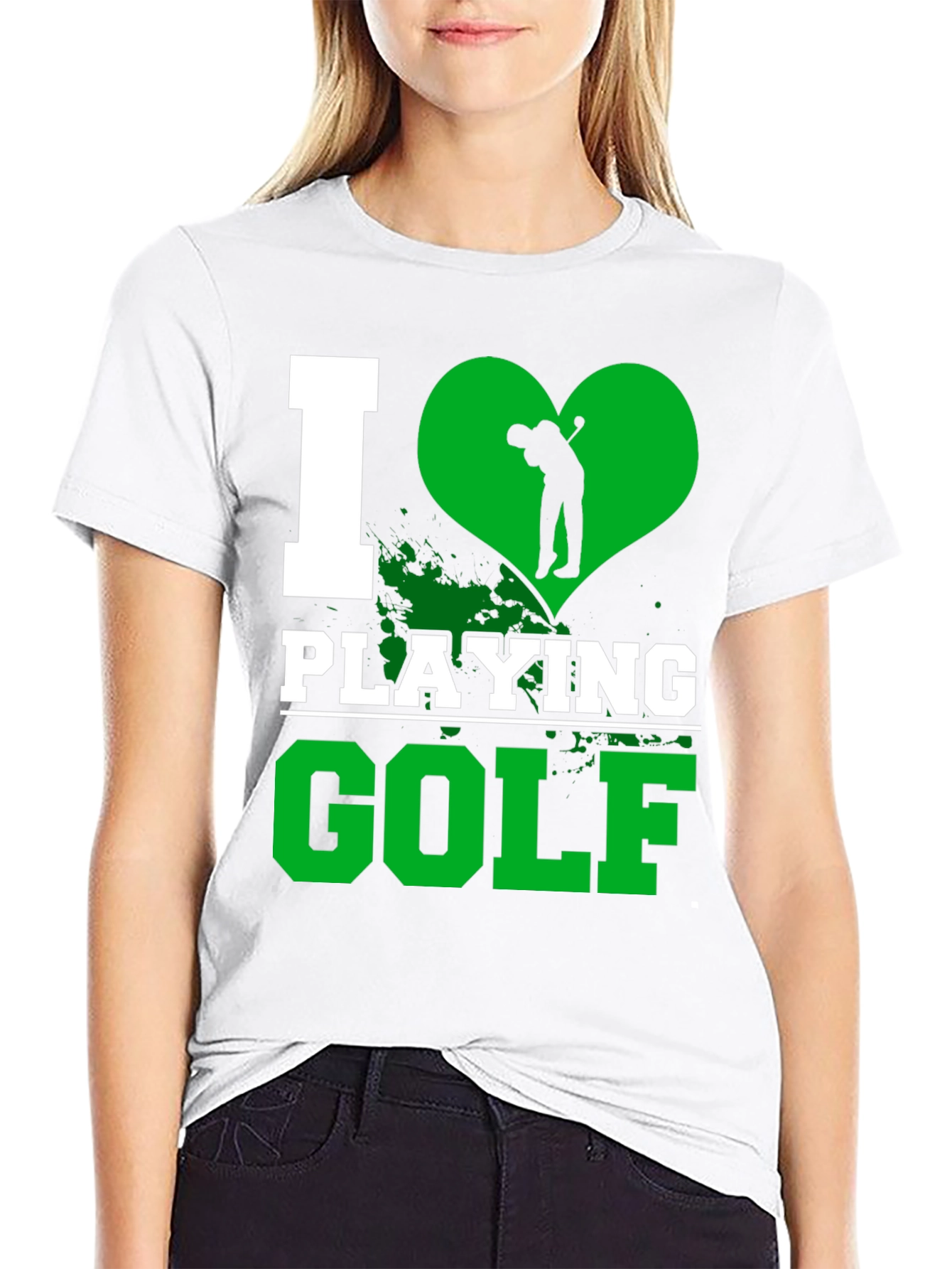 I Love Playing Golf Graphic T-Shirt