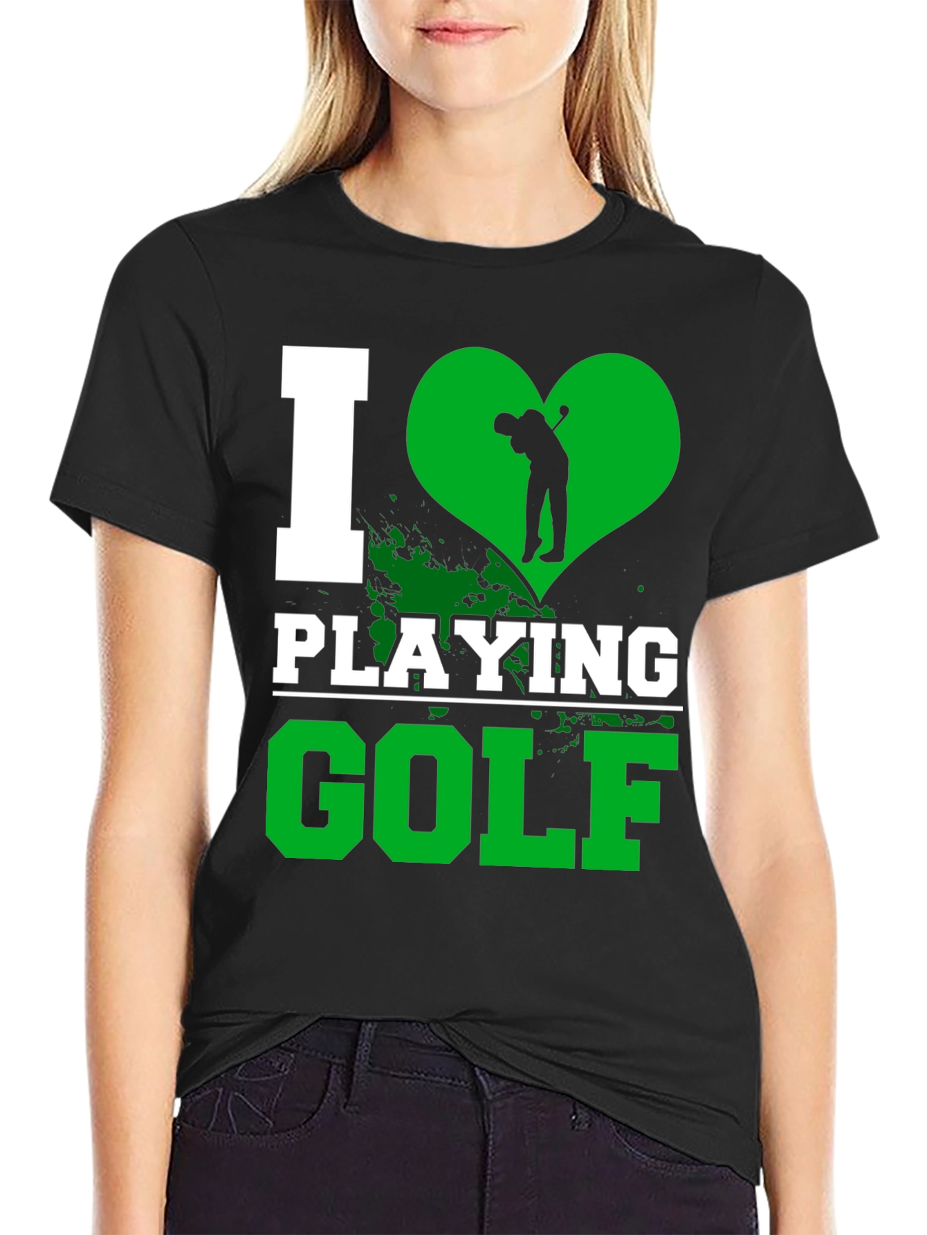 I Love Playing Golf Graphic T-Shirt