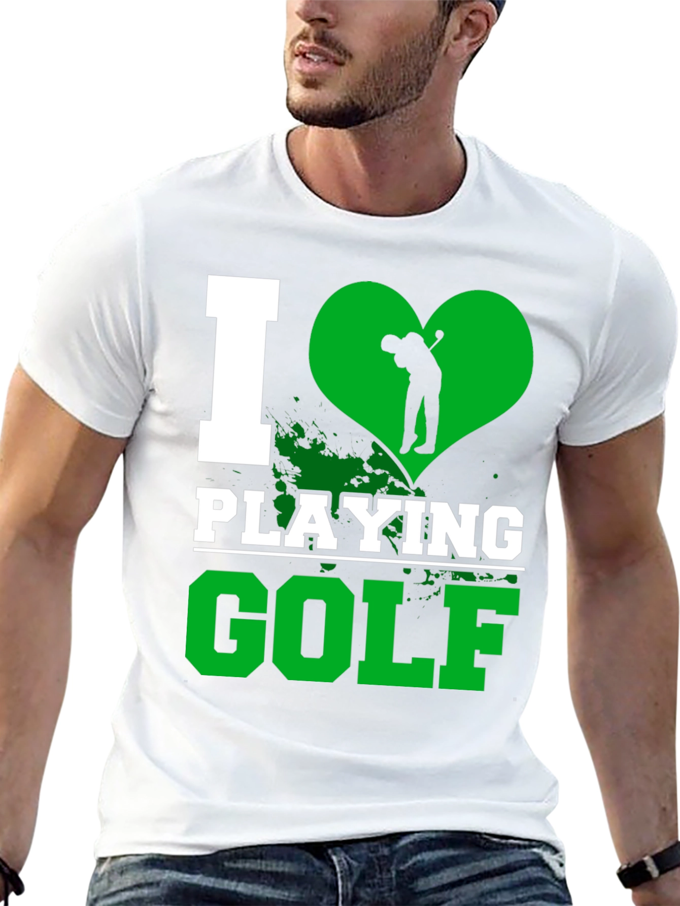 I Love Playing Golf Graphic T-Shirt