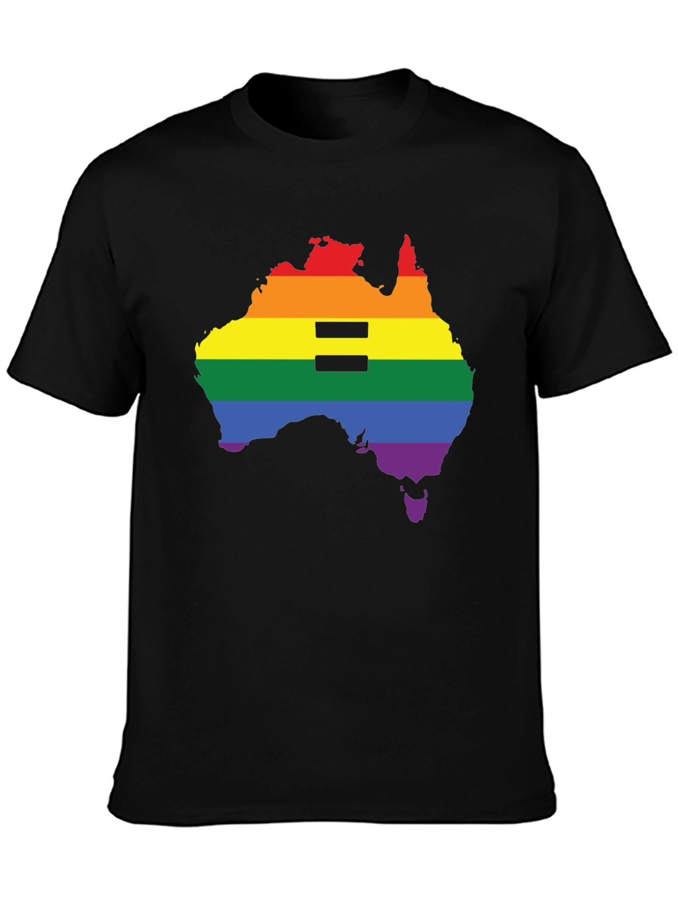 Equality Pride Australia Map T-Shirt