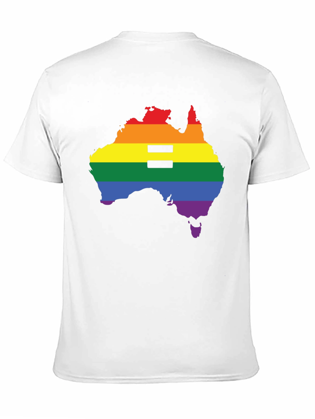Equality Pride Australia Map T-Shirt