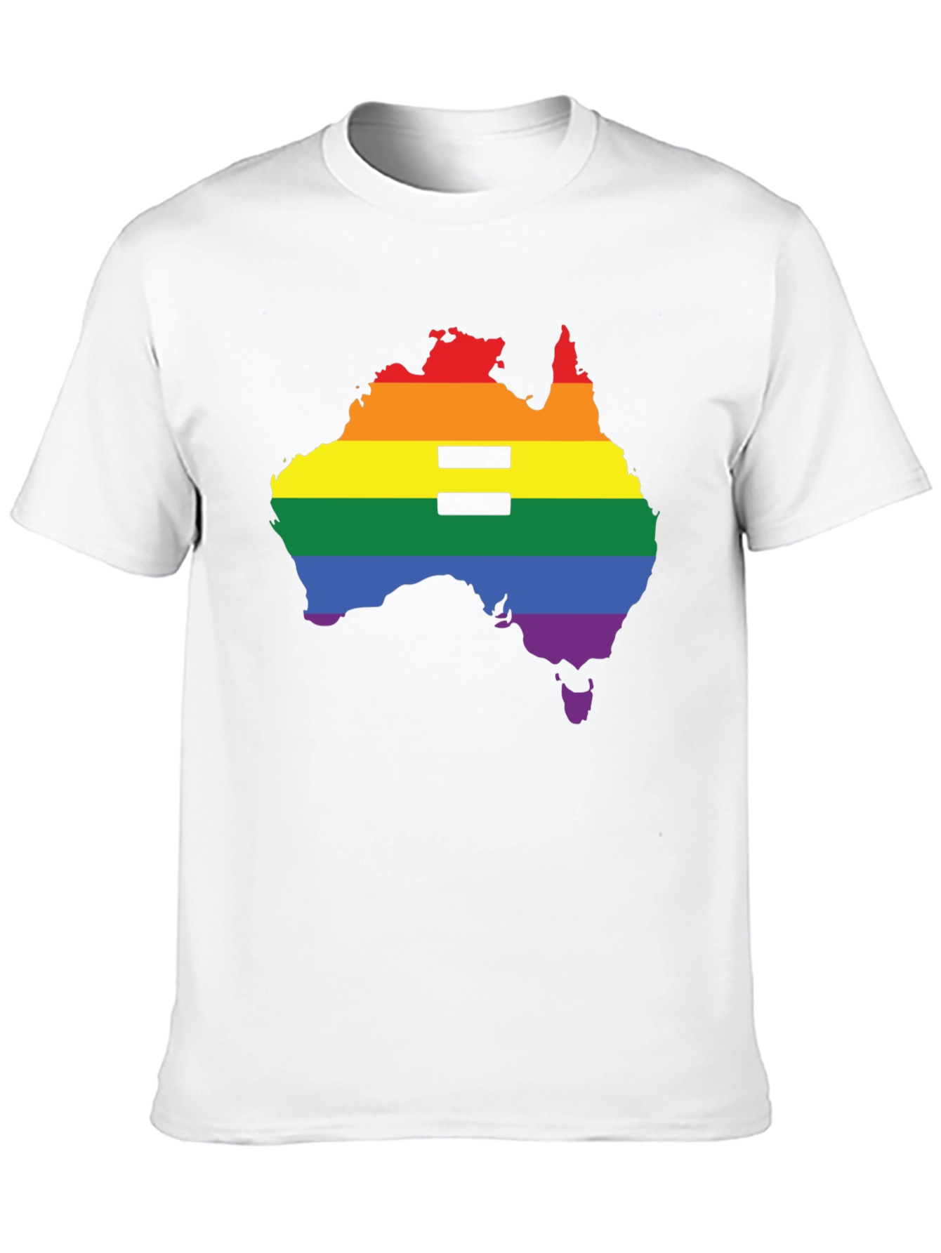 Equality Pride Australia Map T-Shirt