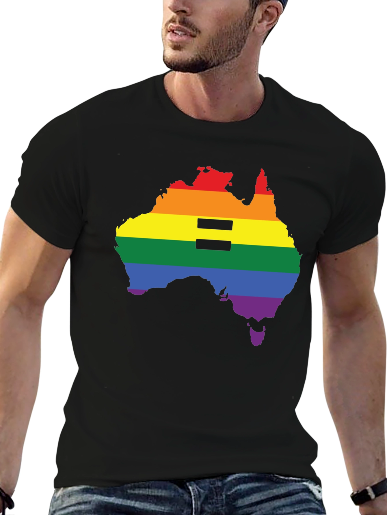 Equality Pride Australia Map T-Shirt