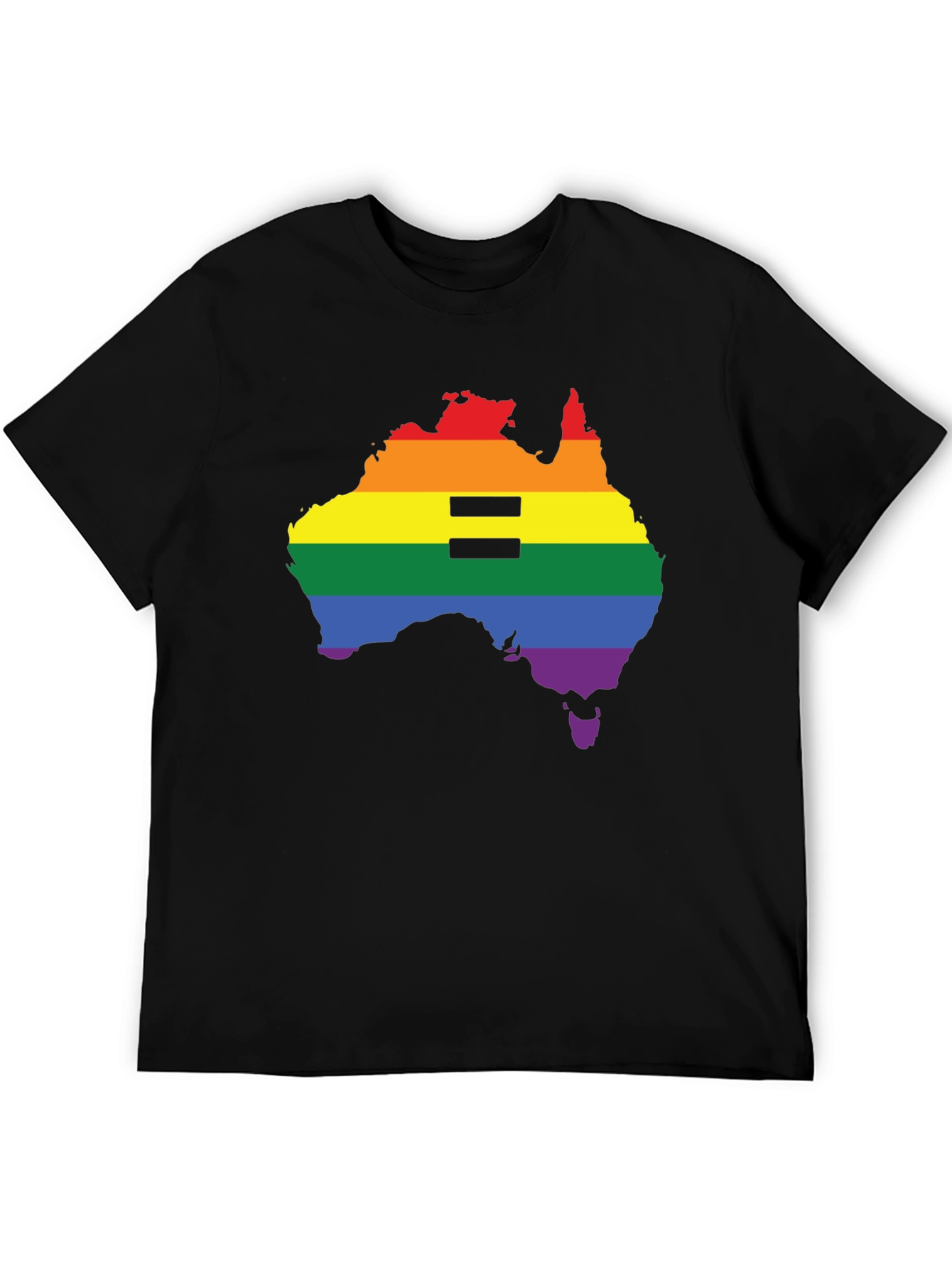 Equality Pride Australia Map T-Shirt