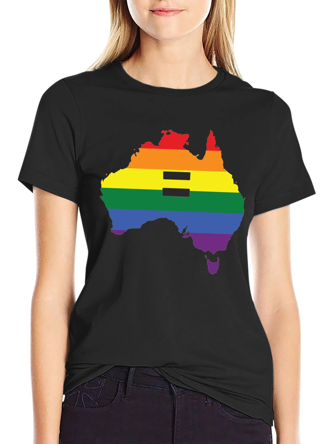 Equality Pride Australia Map T-Shirt