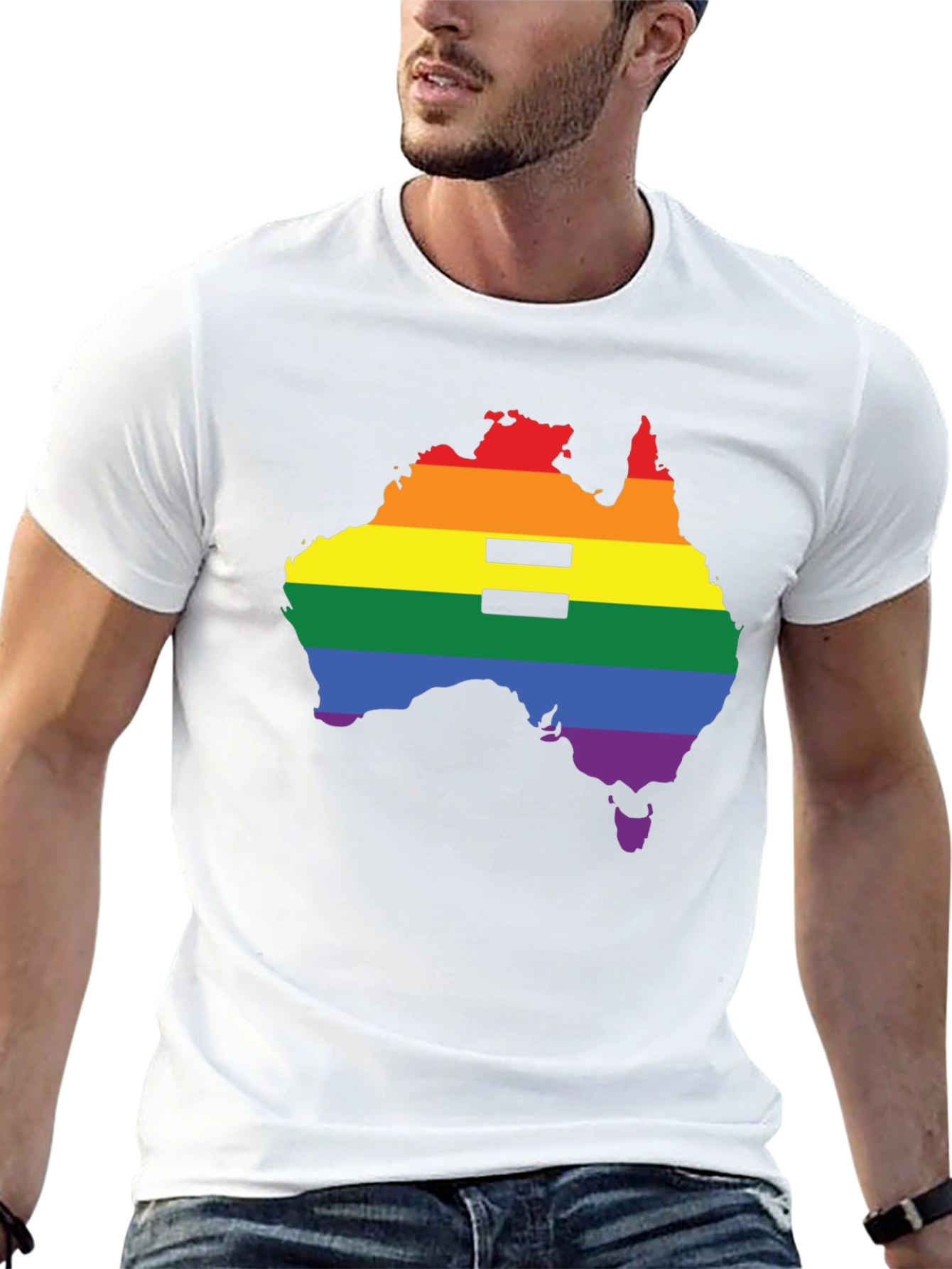 Equality Pride Australia Map T-Shirt