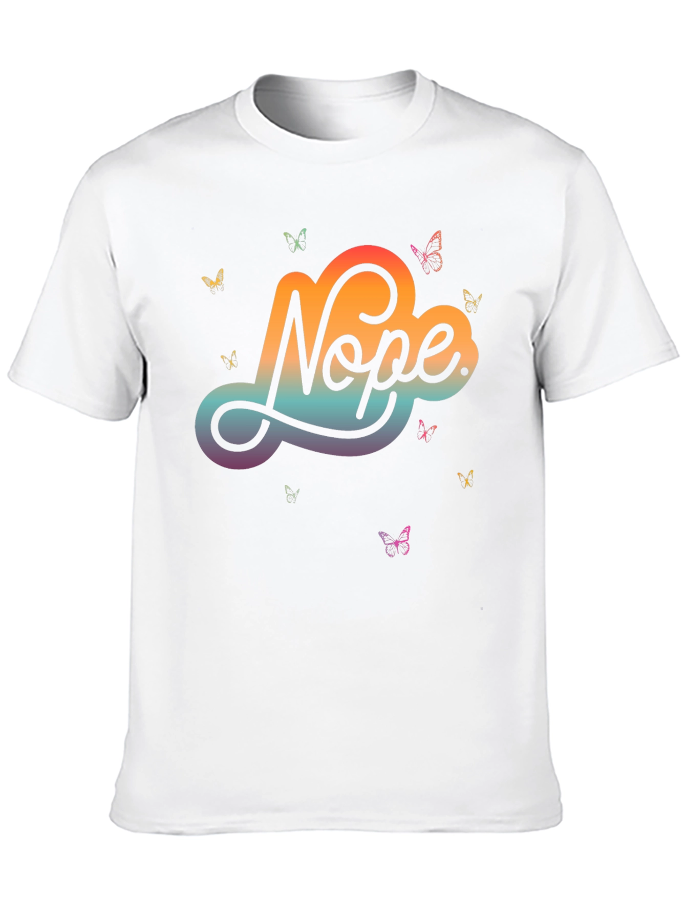 Nope Butterfly Graphic Tee