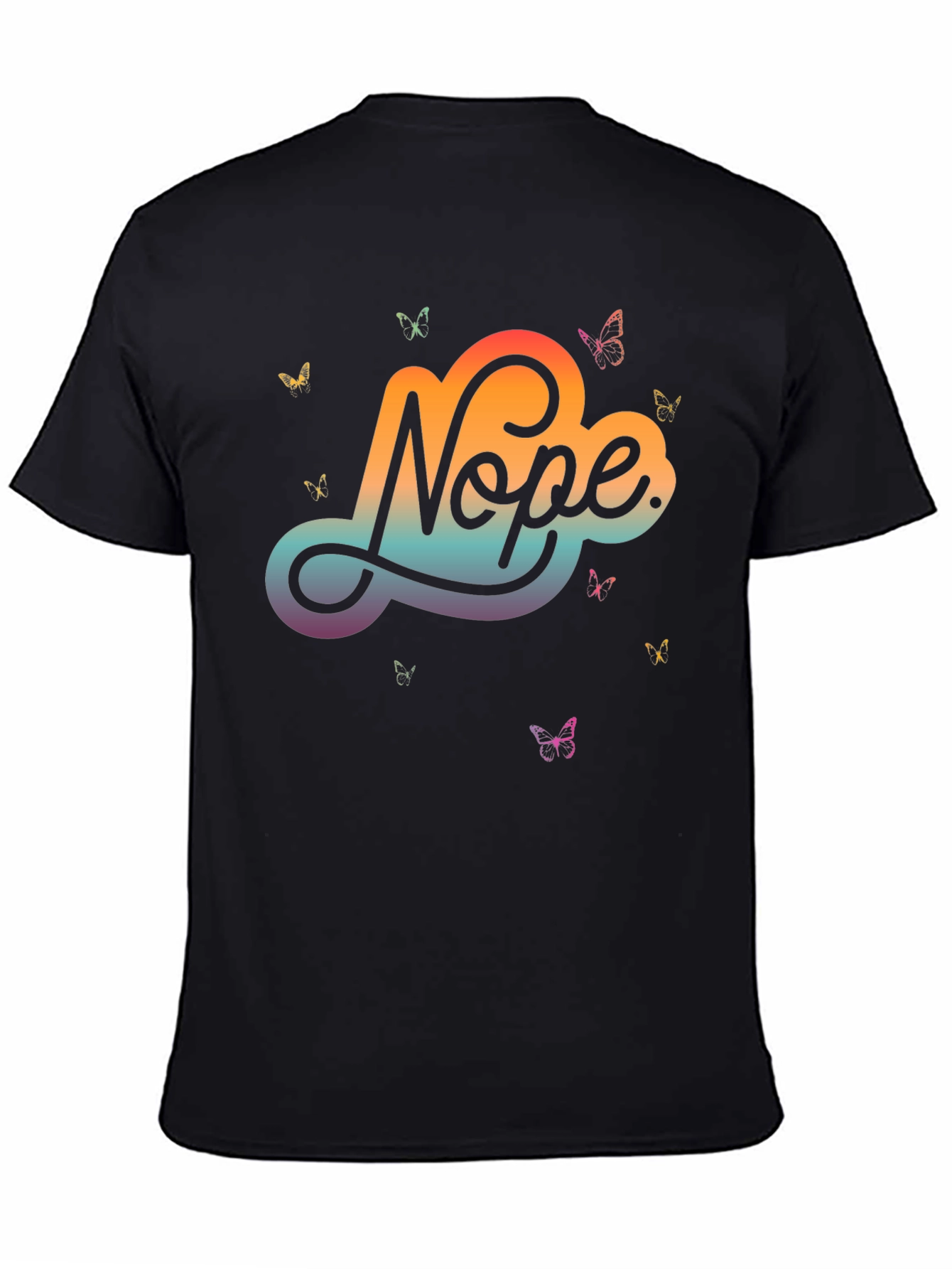 Nope Butterfly Graphic Tee