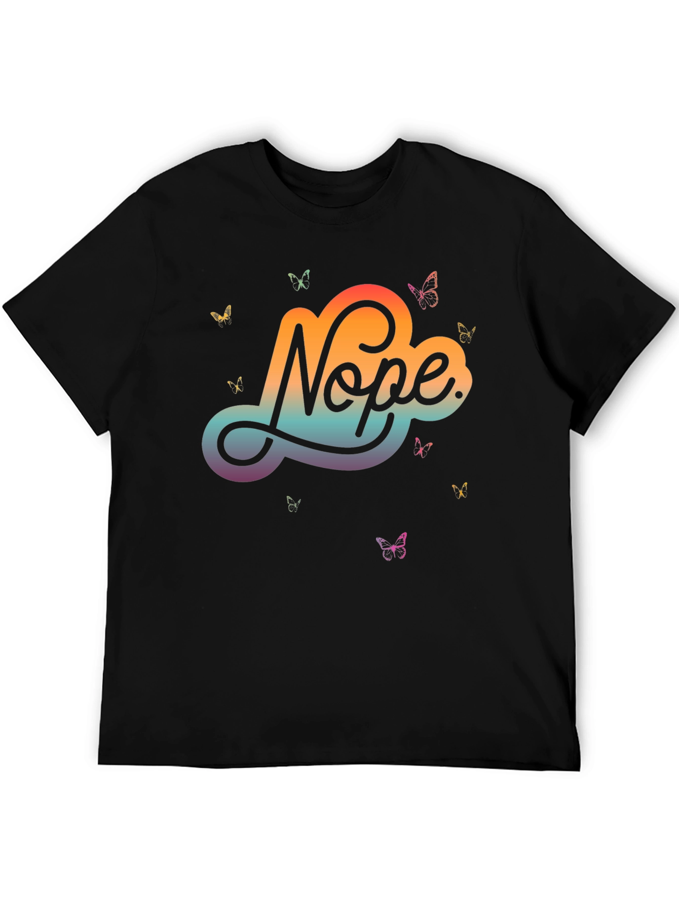 Nope Butterfly Graphic Tee
