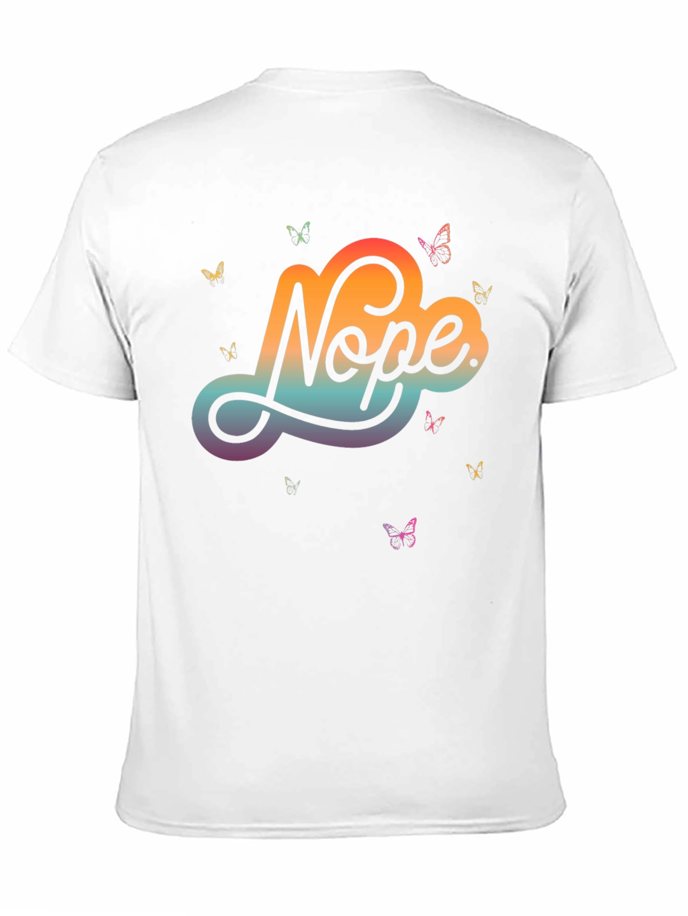 Nope Butterfly Graphic Tee