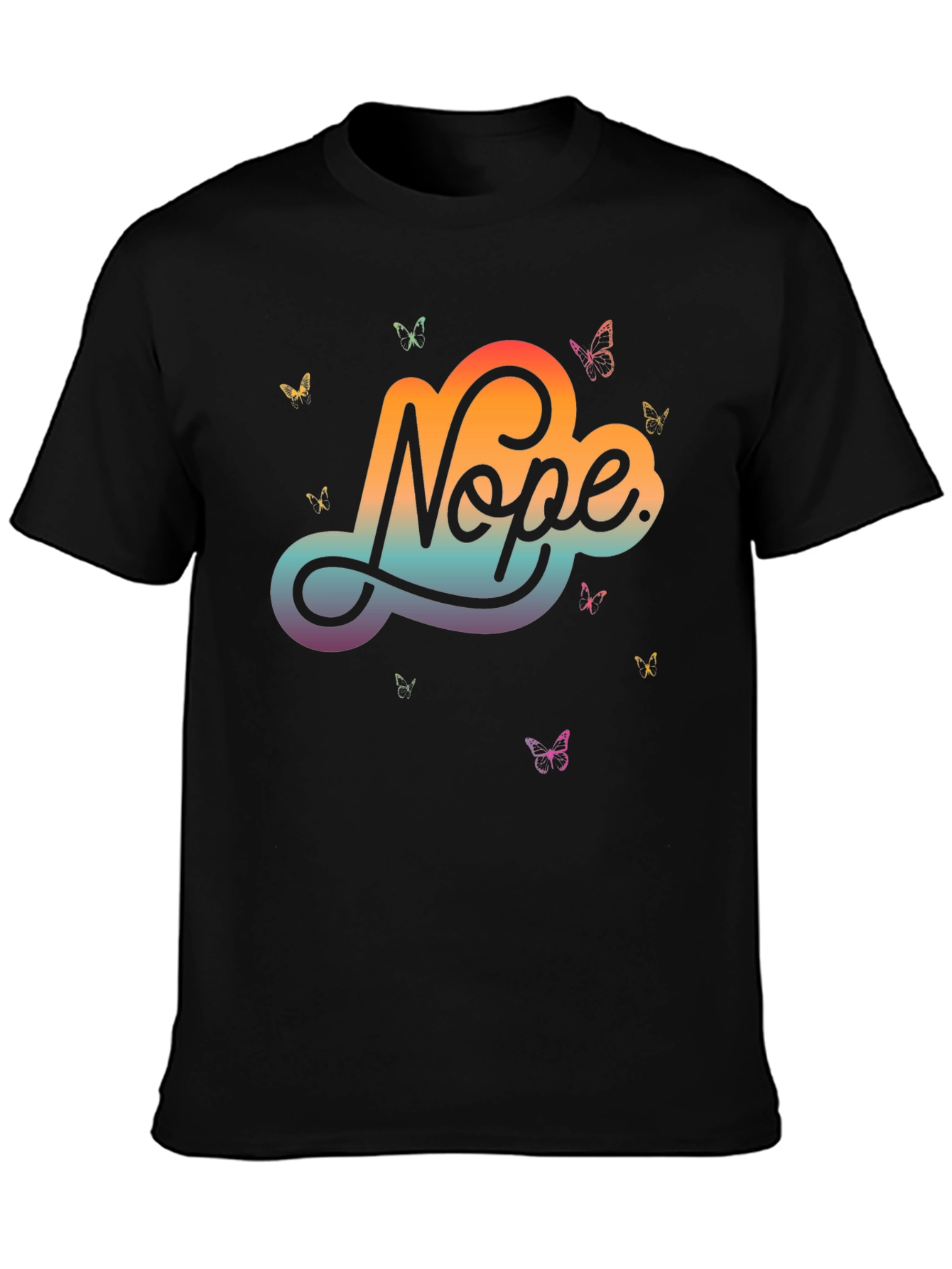 Nope Butterfly Graphic Tee