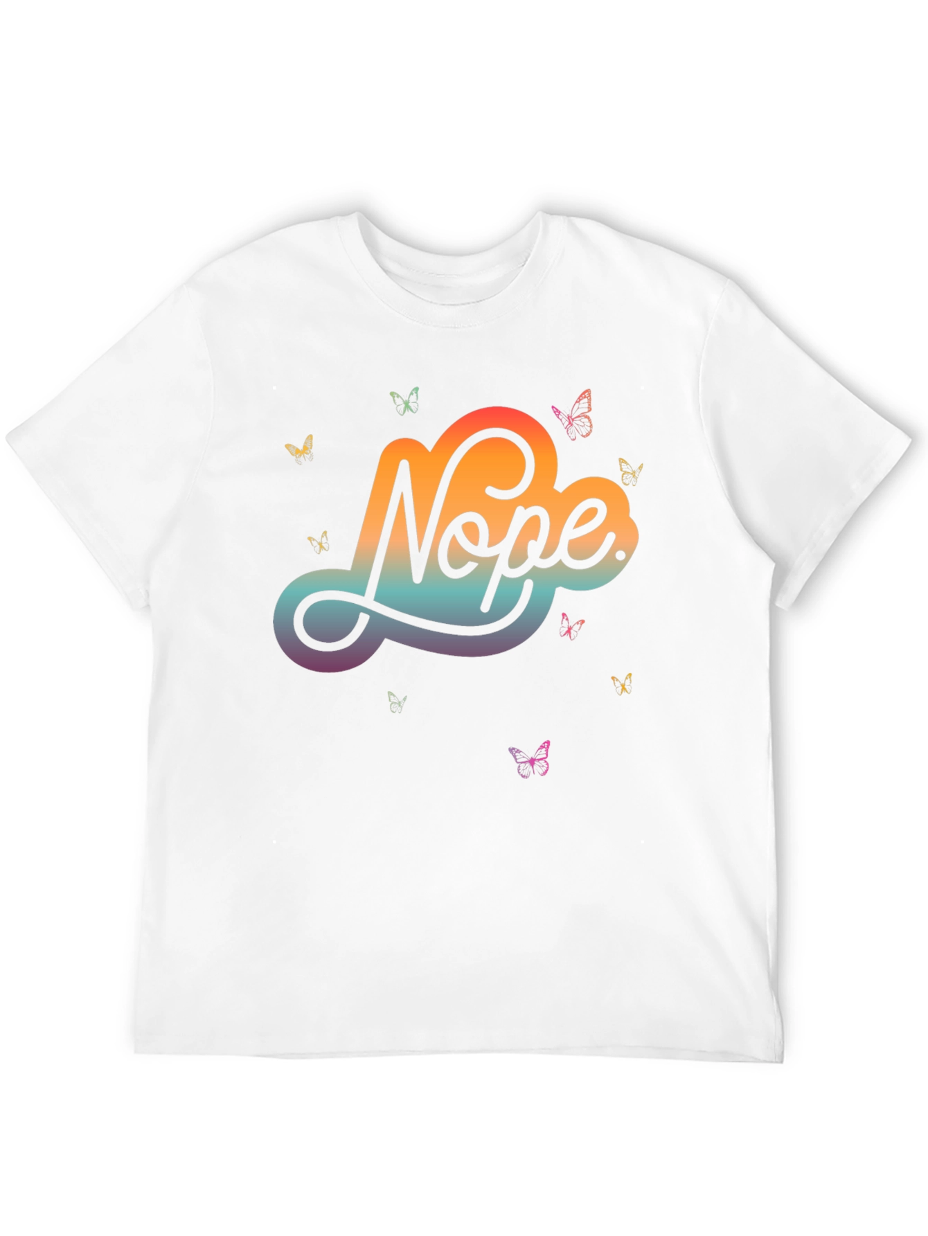 Nope Butterfly Graphic Tee