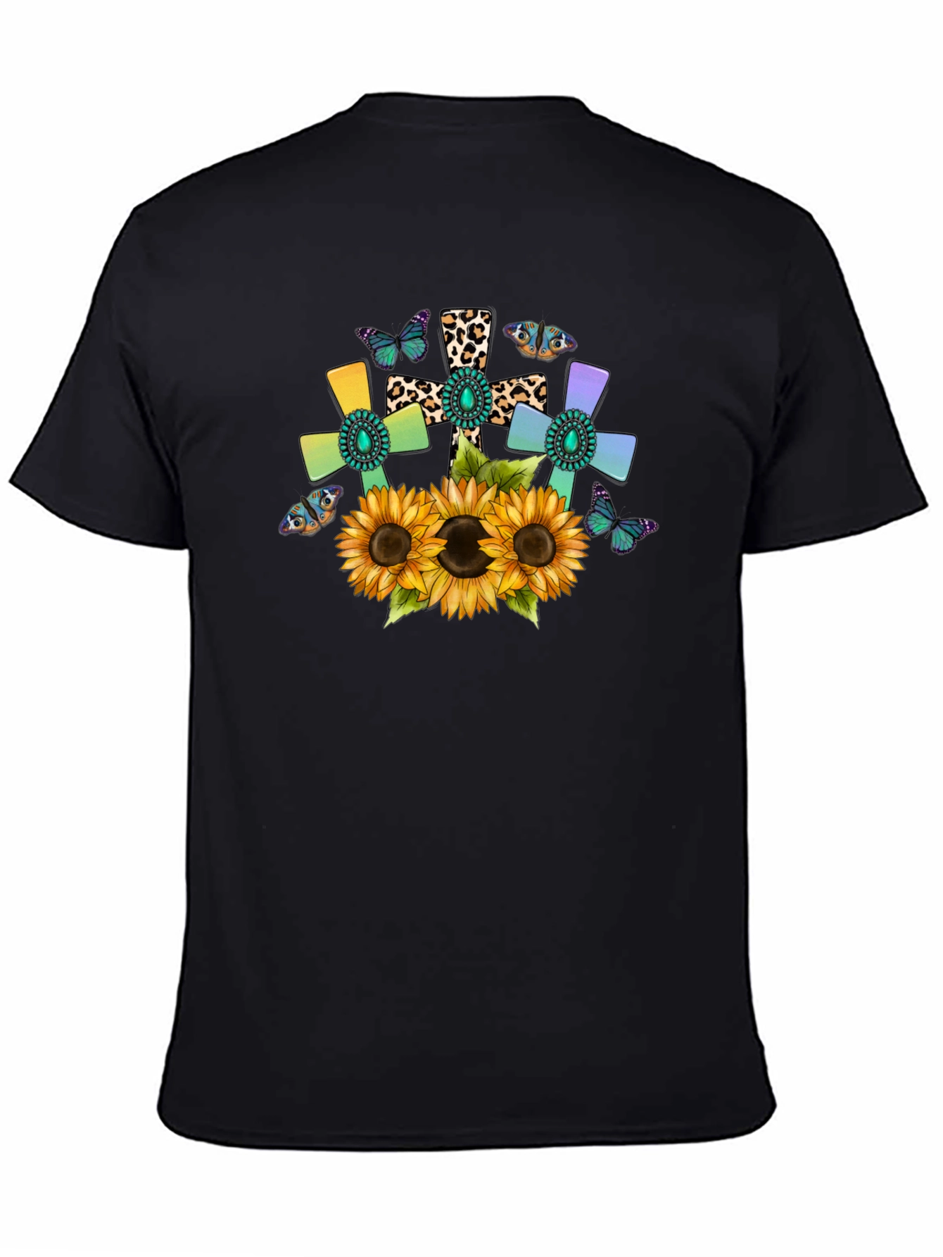 Sunflower Cross Graphic Tee