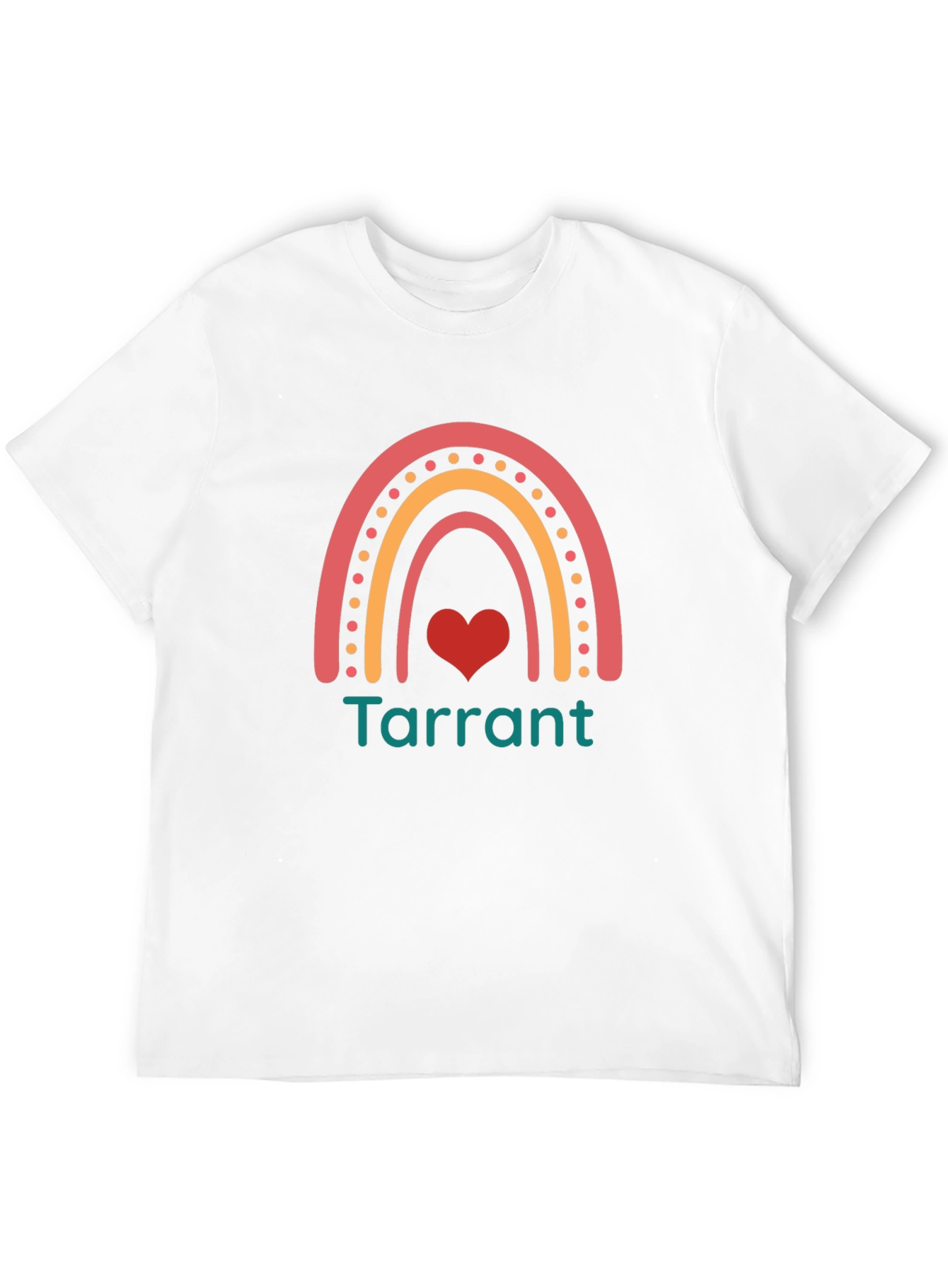 Rainbow Tarrant Heart Graphic Tee