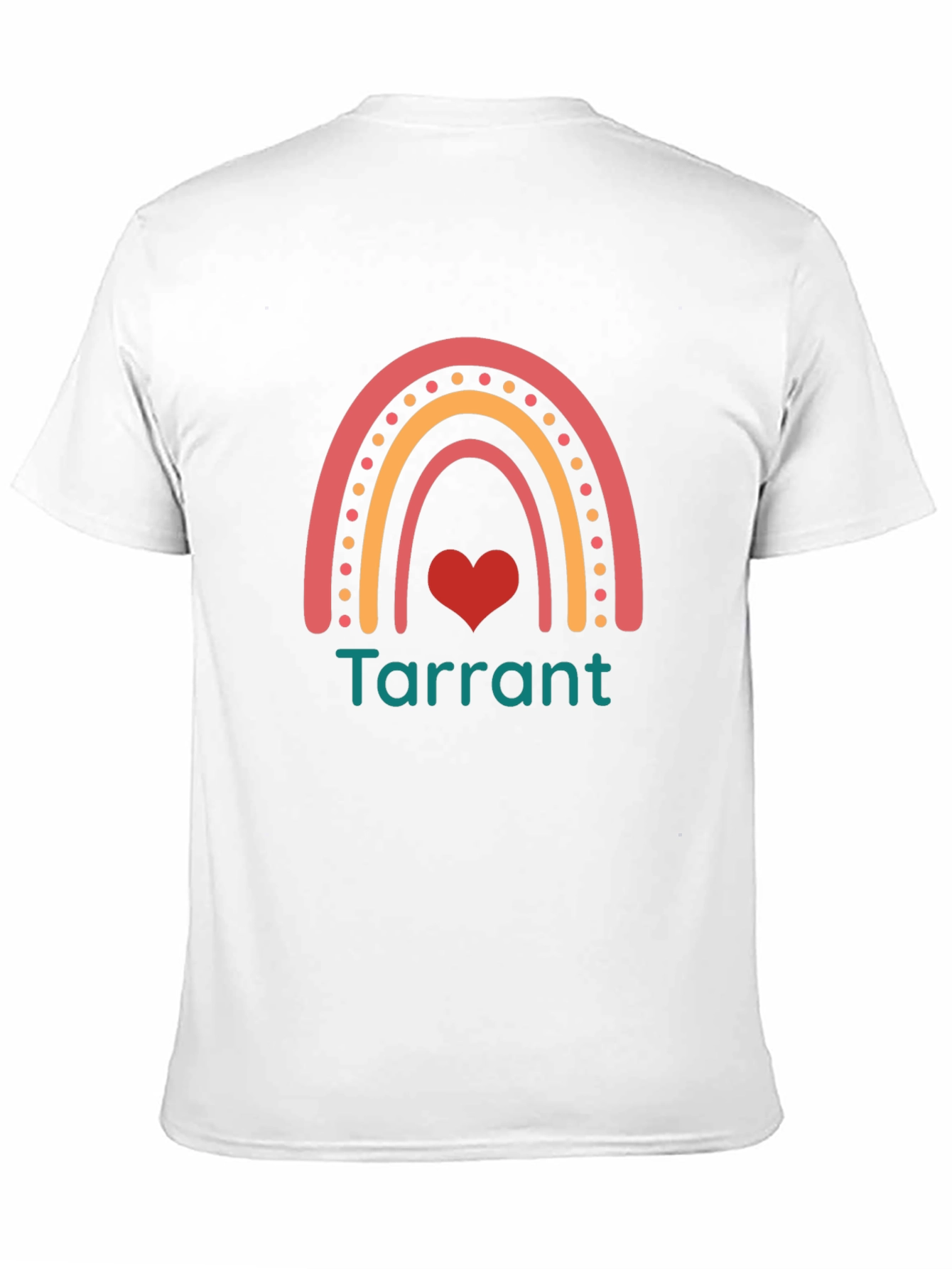 Rainbow Tarrant Heart Graphic Tee