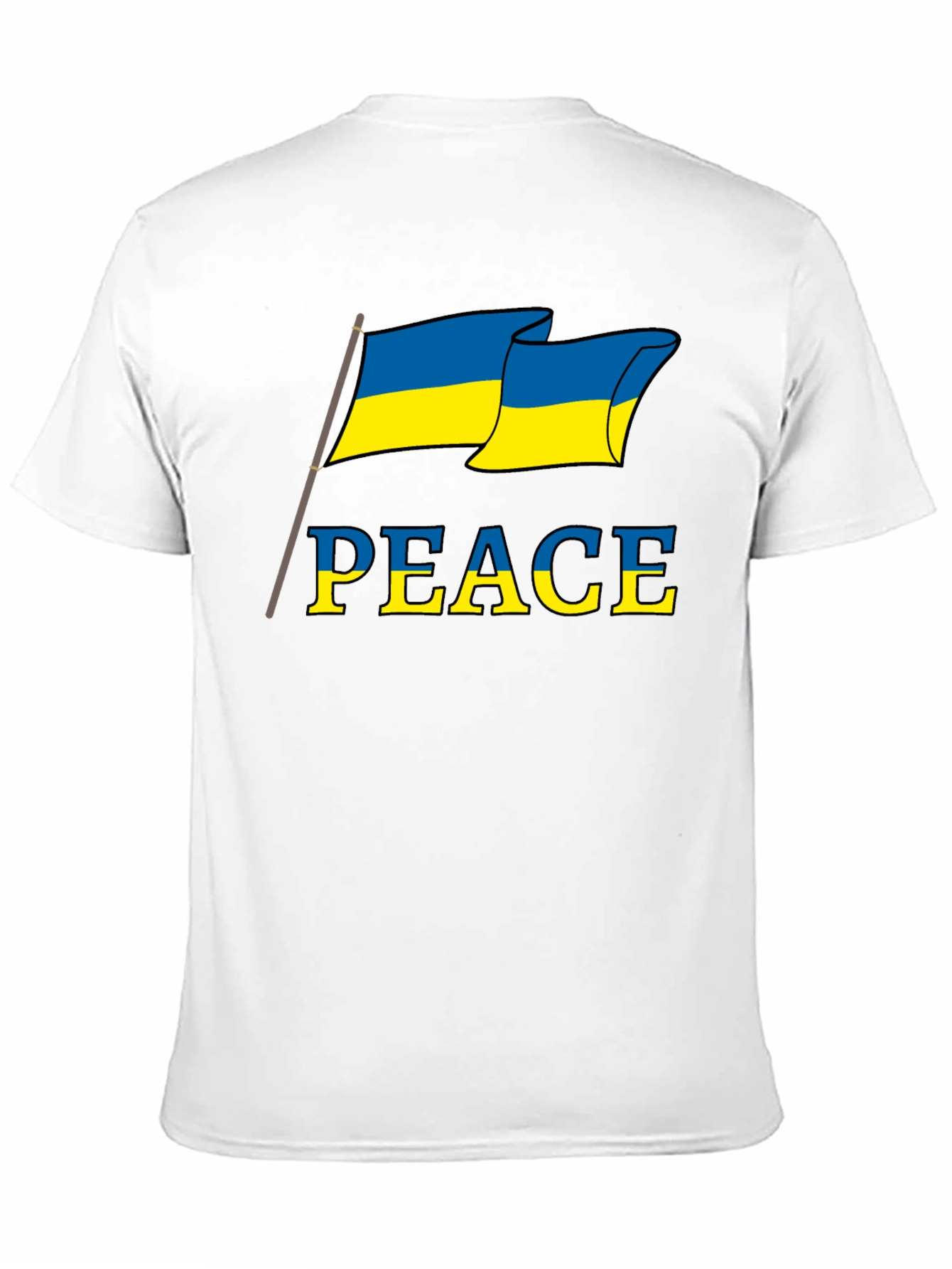 Ukraine Peace Flag Graphic T-Shirt