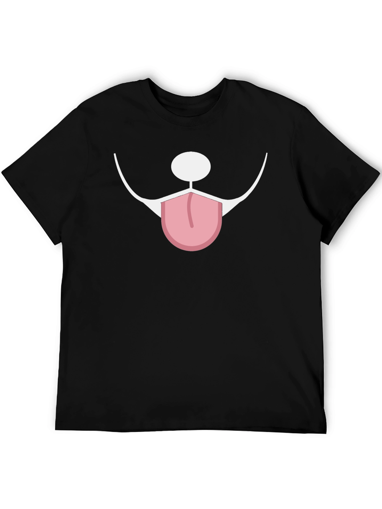Funny Dog Face Graphic Tee - Unisex Black T-Shirt