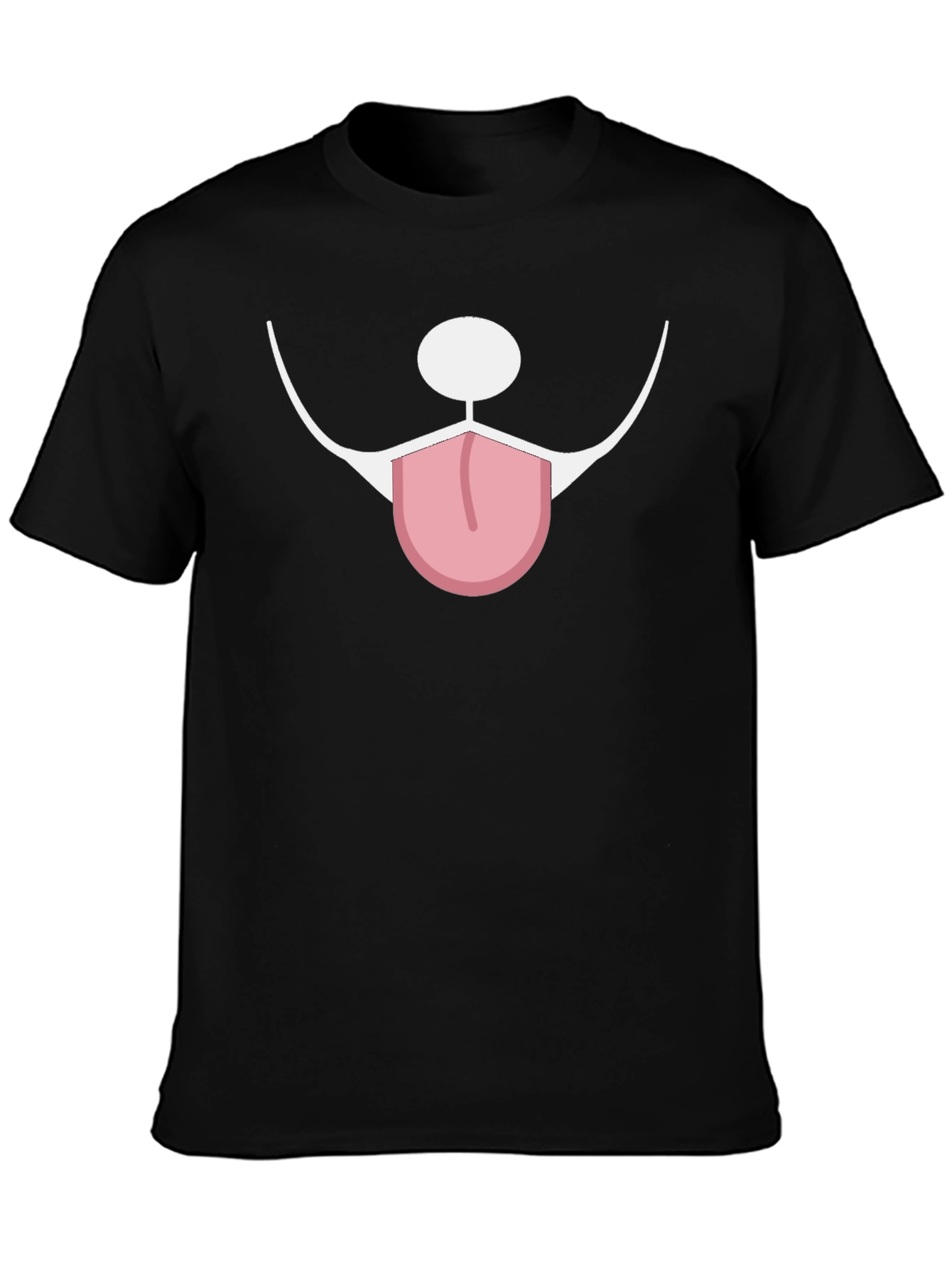 Funny Dog Face Graphic Tee - Unisex Black T-Shirt
