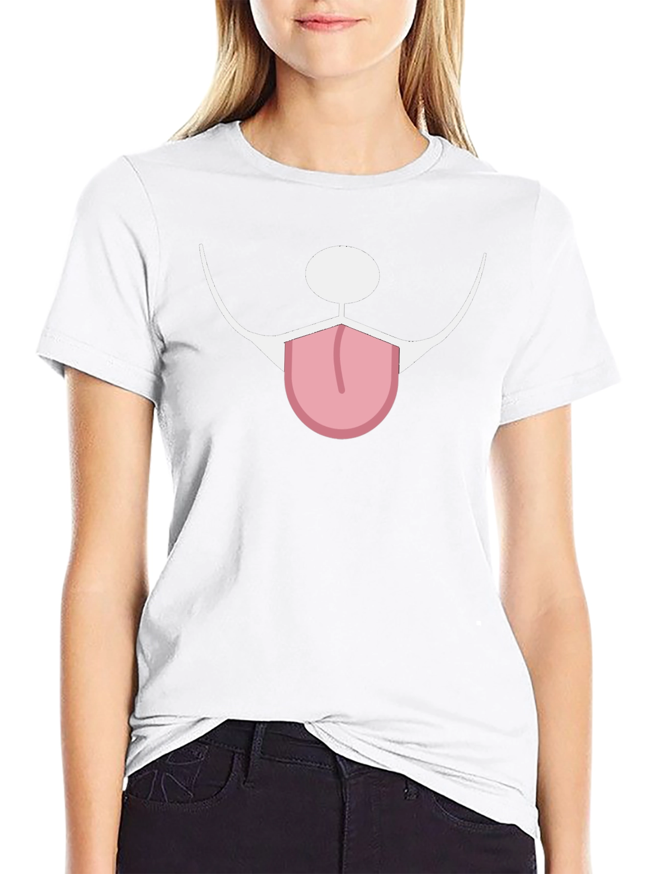 Funny Dog Face Graphic Tee - Unisex Black T-Shirt