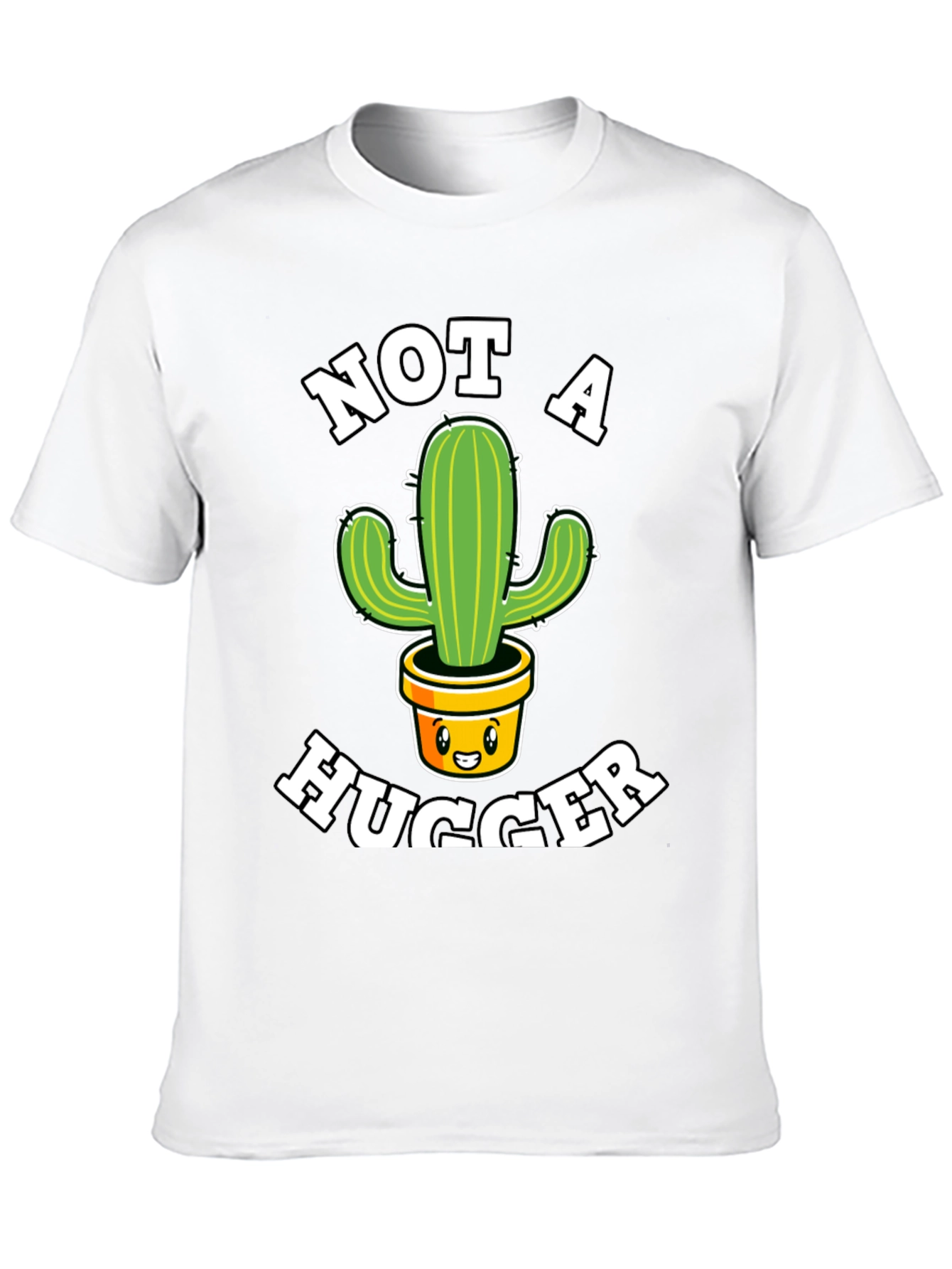 Not A Hugger T-Shirt Cactus Graphic Tee