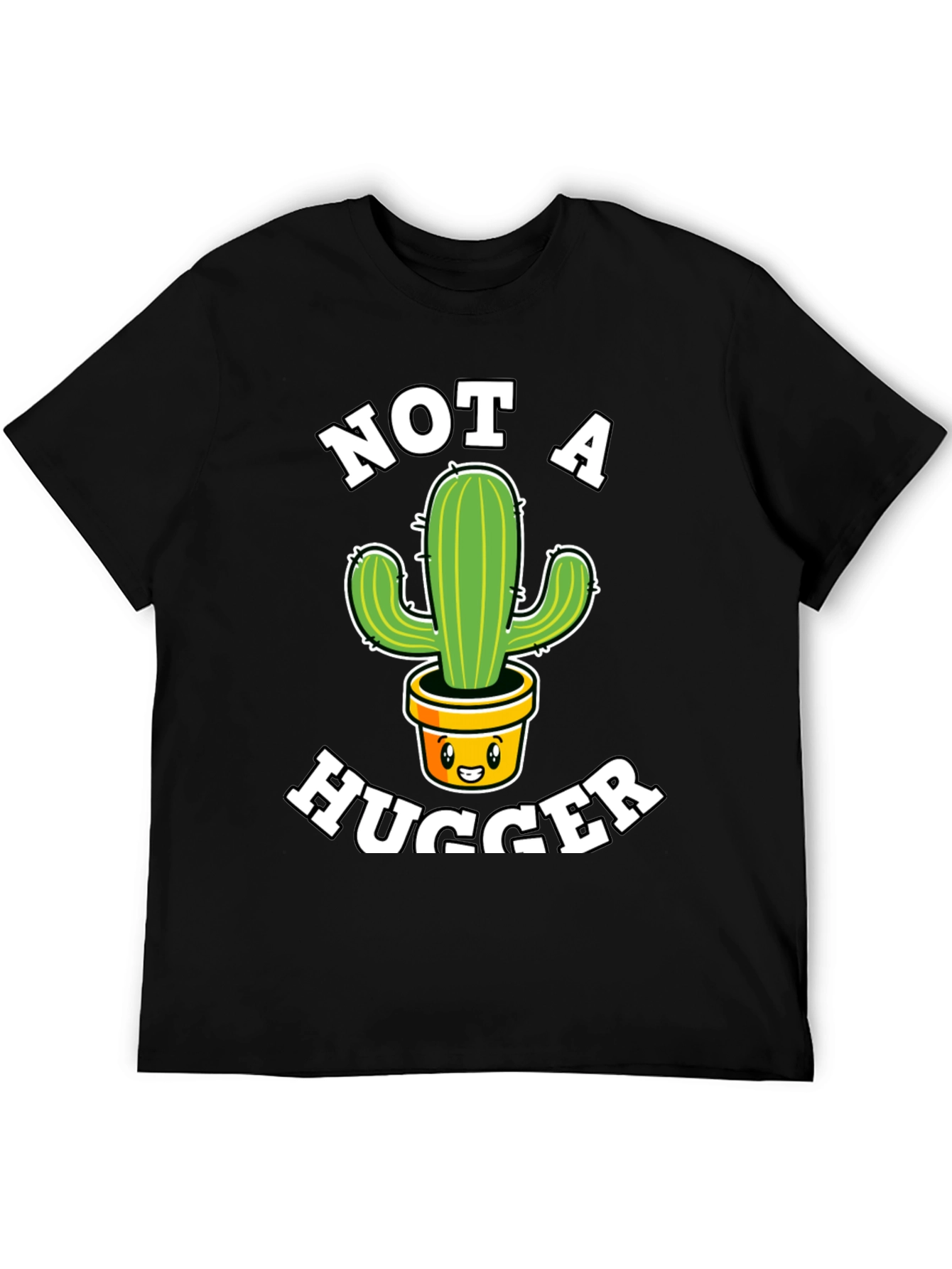 Not A Hugger T-Shirt Cactus Graphic Tee