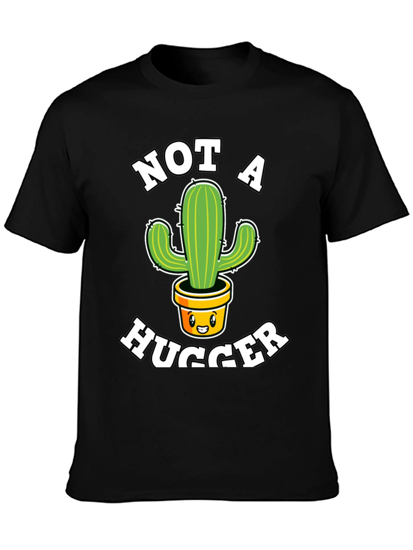 Not A Hugger T-Shirt Cactus Graphic Tee