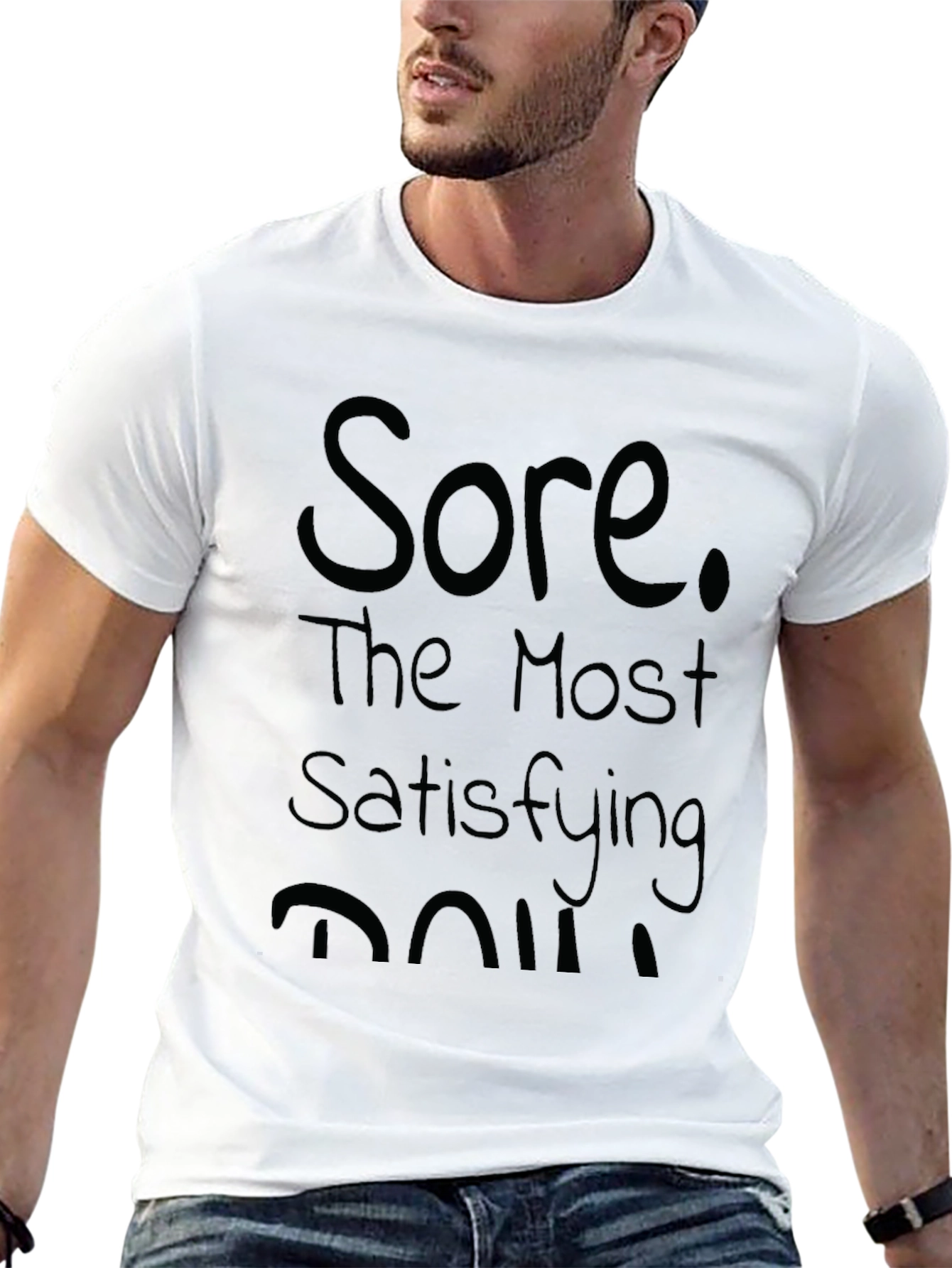 Sore the Most Satisfying Feeling Black T-Shirt