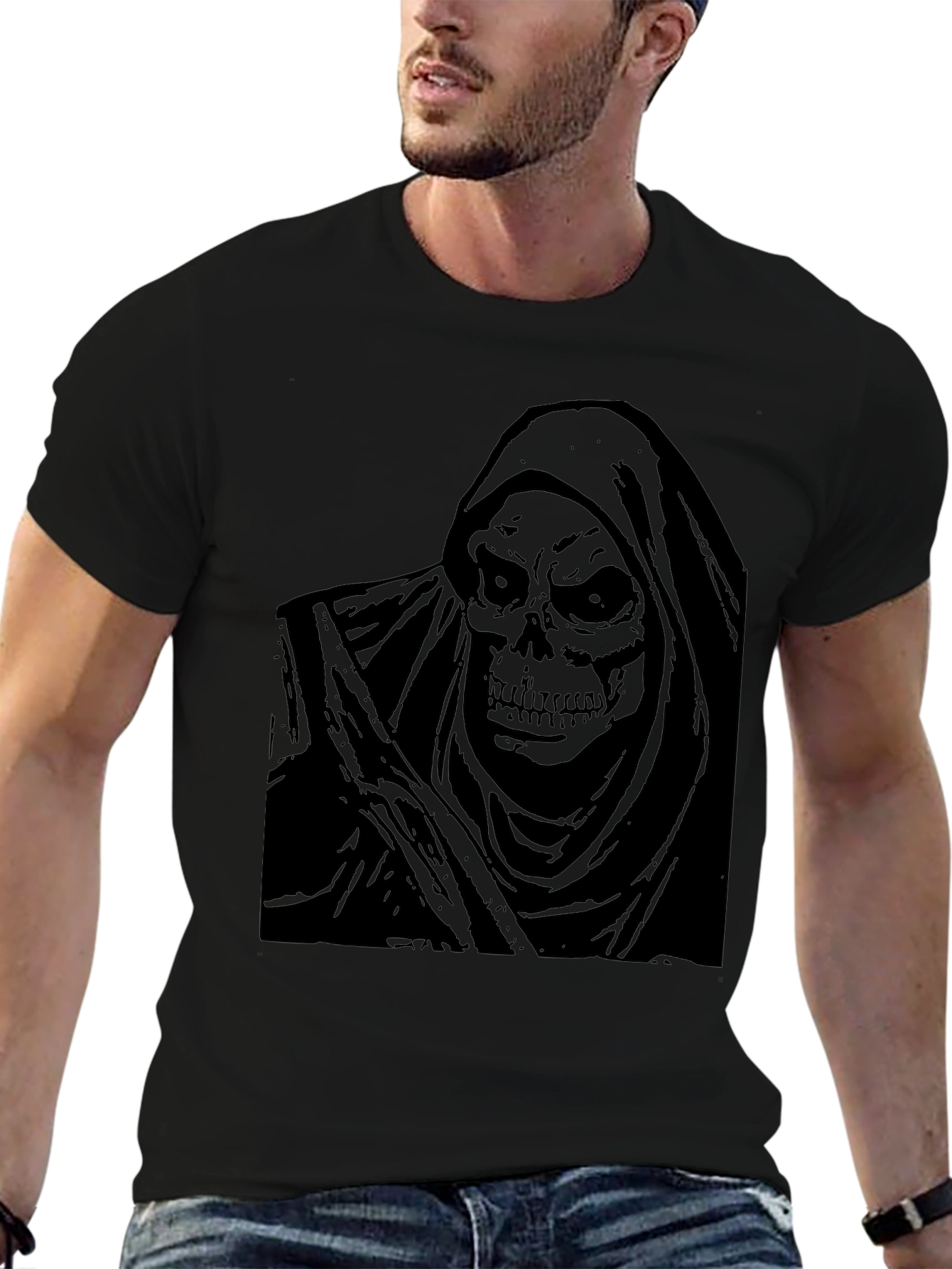 Grim Reaper Graphic T-Shirt - Mens Black Tee