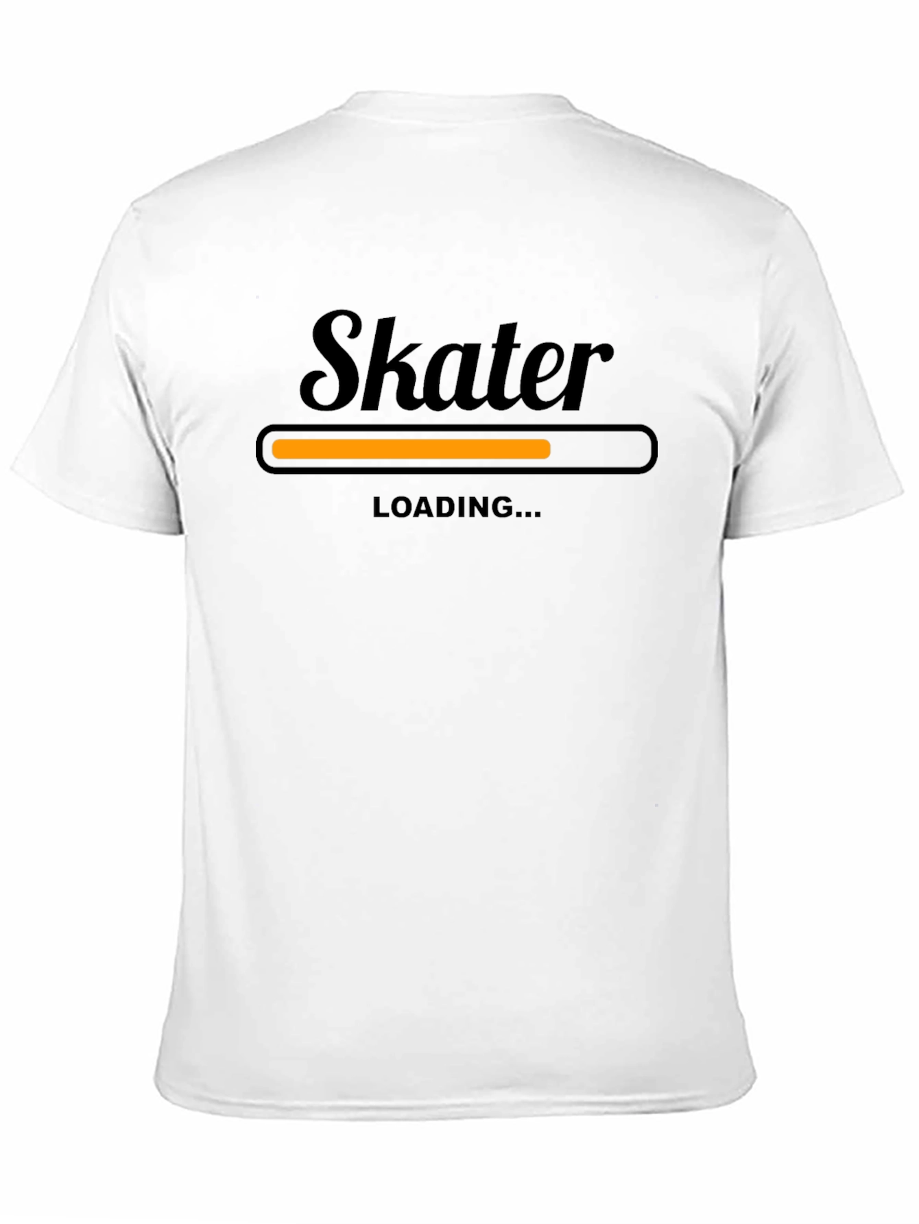 Skater Loading T-Shirt - Black Graphic Tee