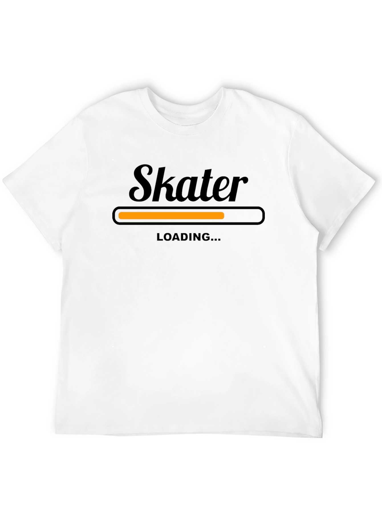 Skater Loading T-Shirt - Black Graphic Tee