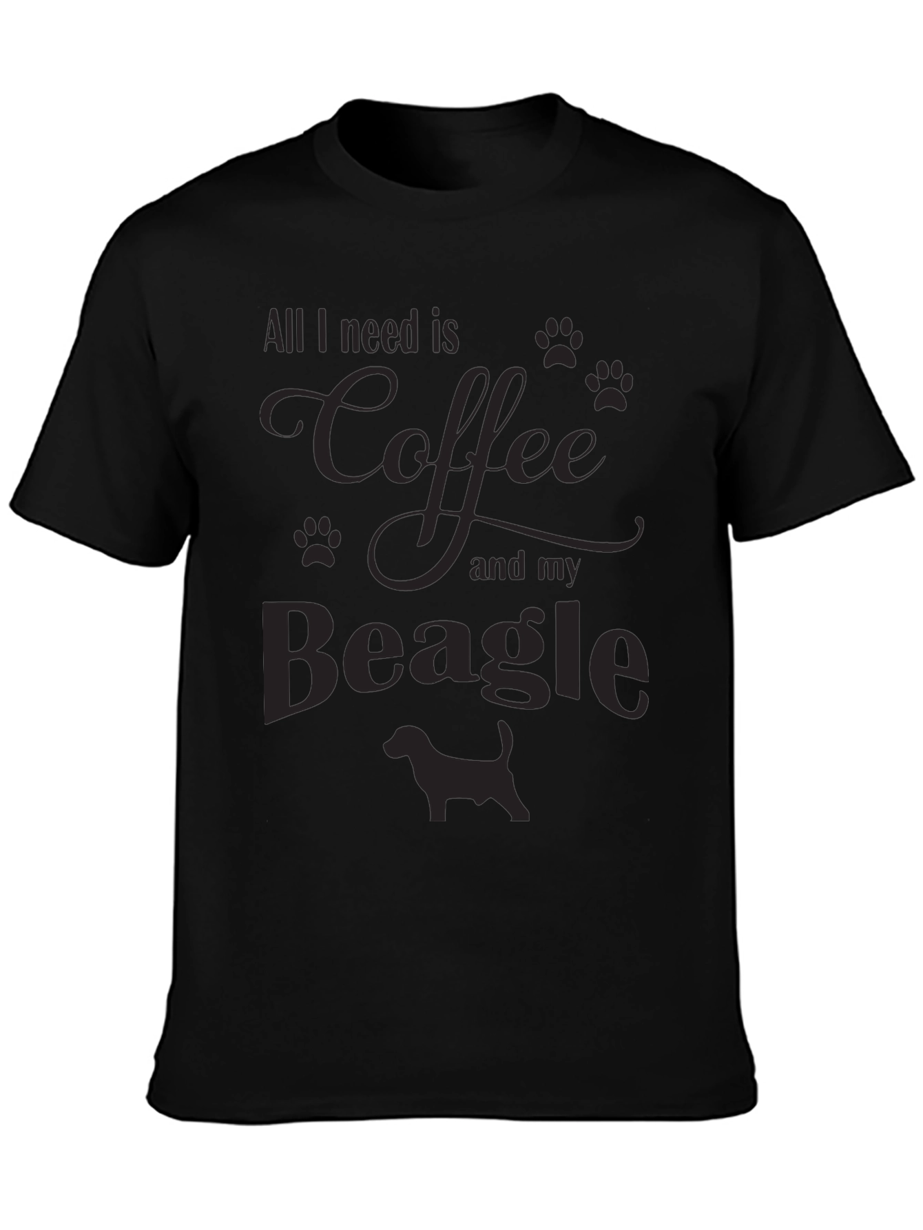 Coffee & Beagle T-Shirt - Mens Casual Tee
