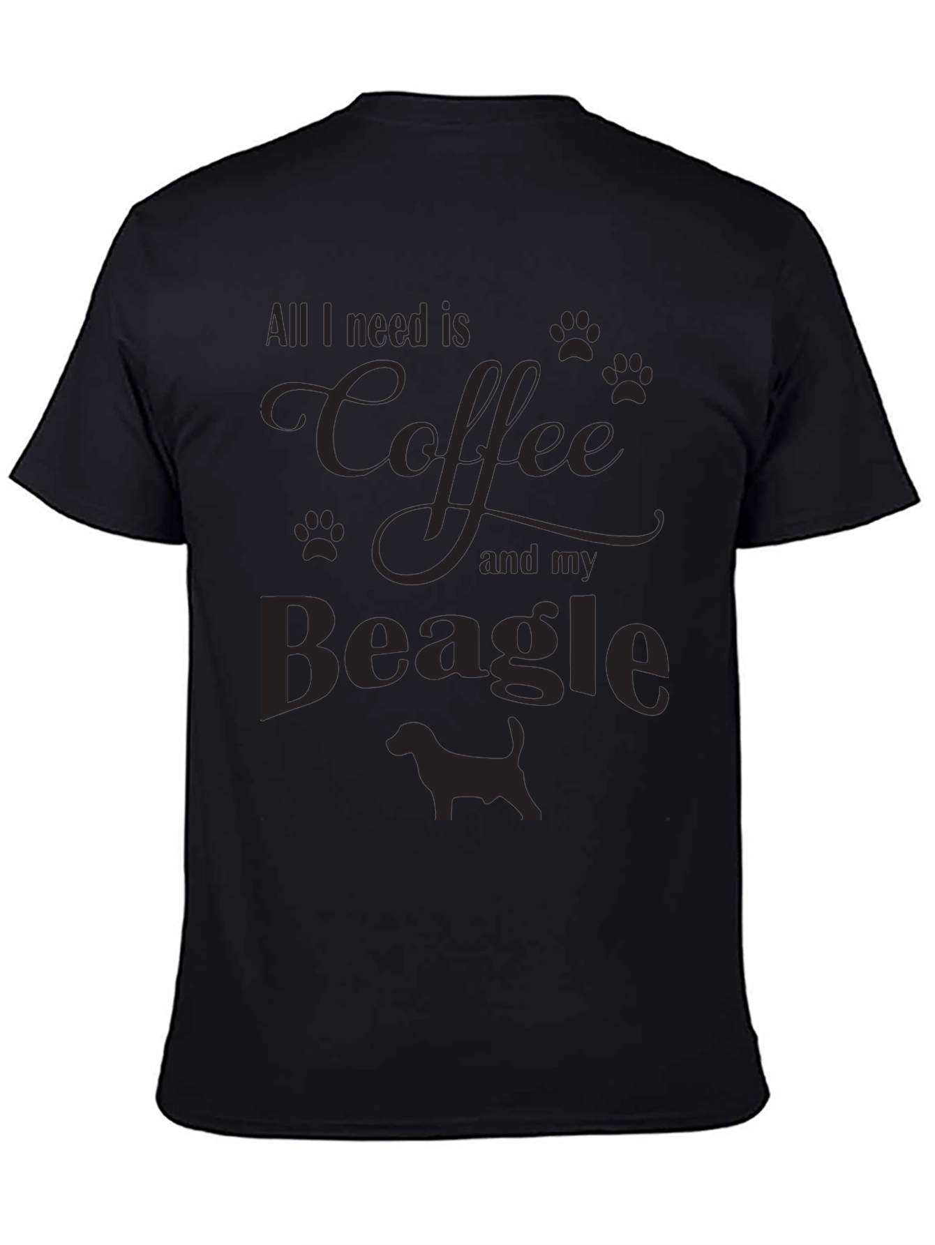 Coffee & Beagle T-Shirt - Mens Casual Tee